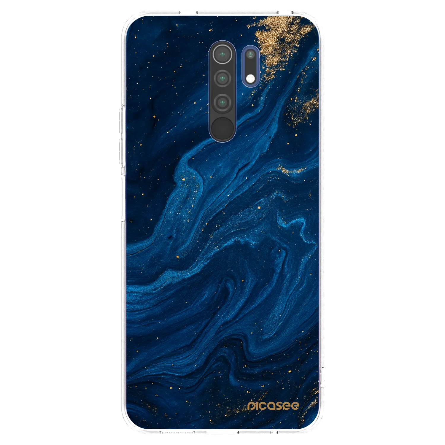 Picasee silikonska prozirna maskica za Xiaomi Redmi 9 - Blue