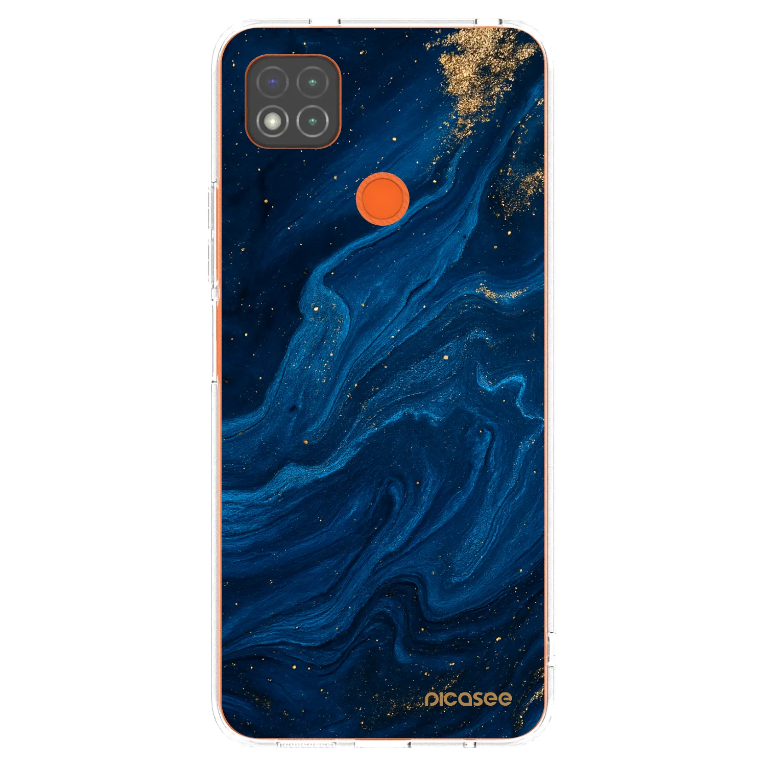 Picasee silikonska prozirna maskica za Xiaomi Redmi 9C - Blue