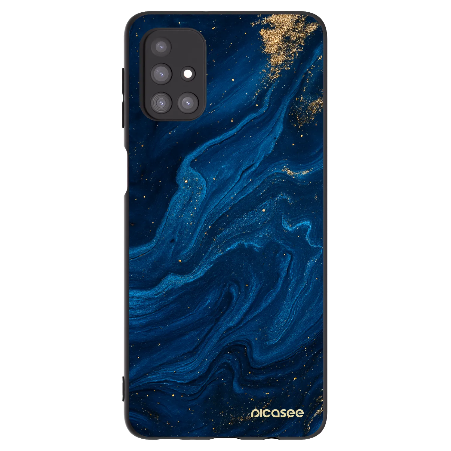 Picasee crna silikonska maskica za Samsung Galaxy M31s - Blue