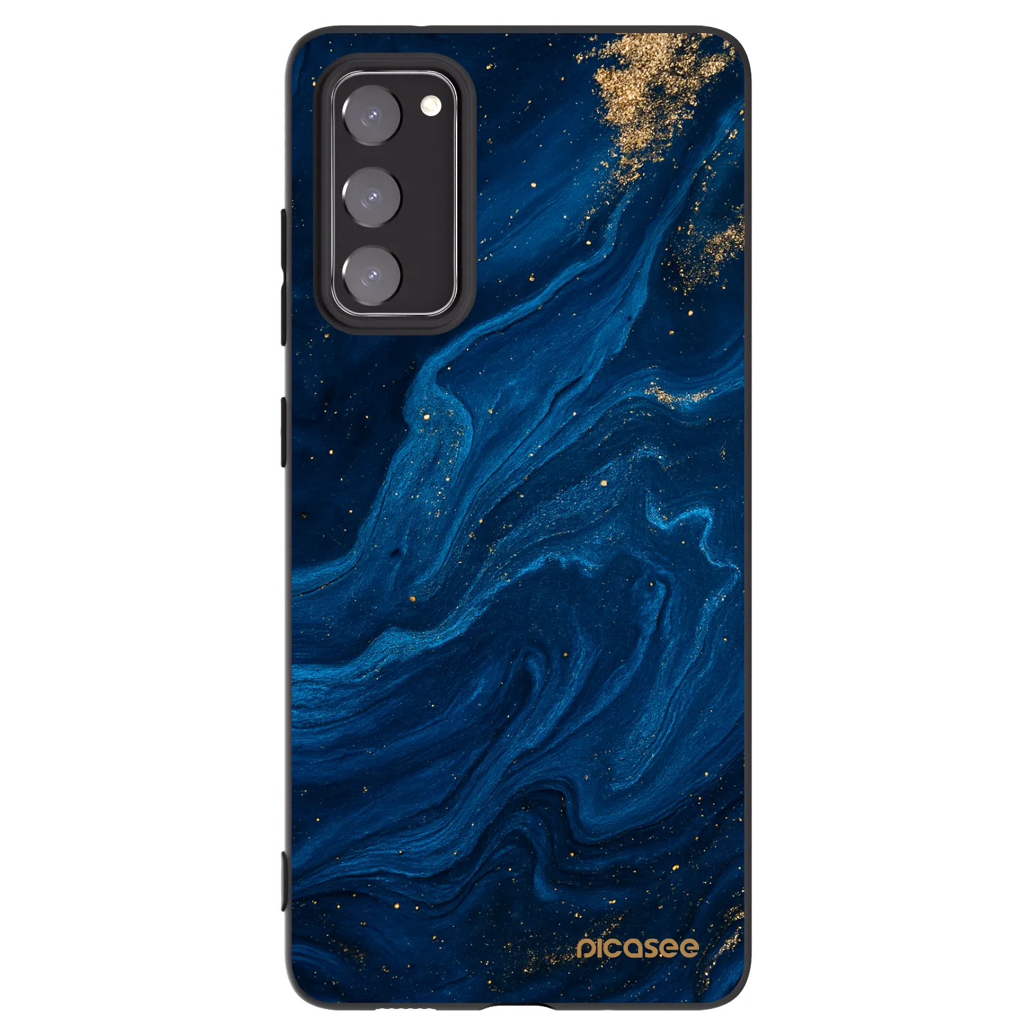 Picasee crna silikonska maskica za Samsung Galaxy S20 FE - Blue