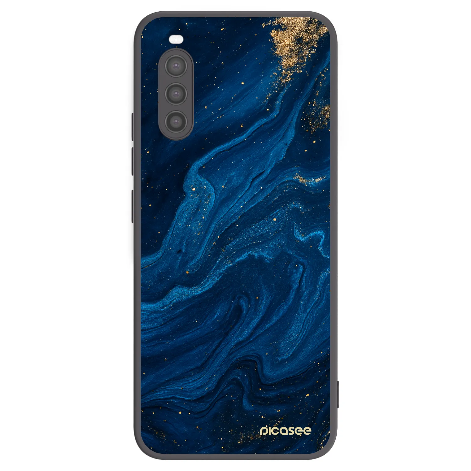 Picasee crna silikonska maskica za Sony Xperia 10 II - Blue