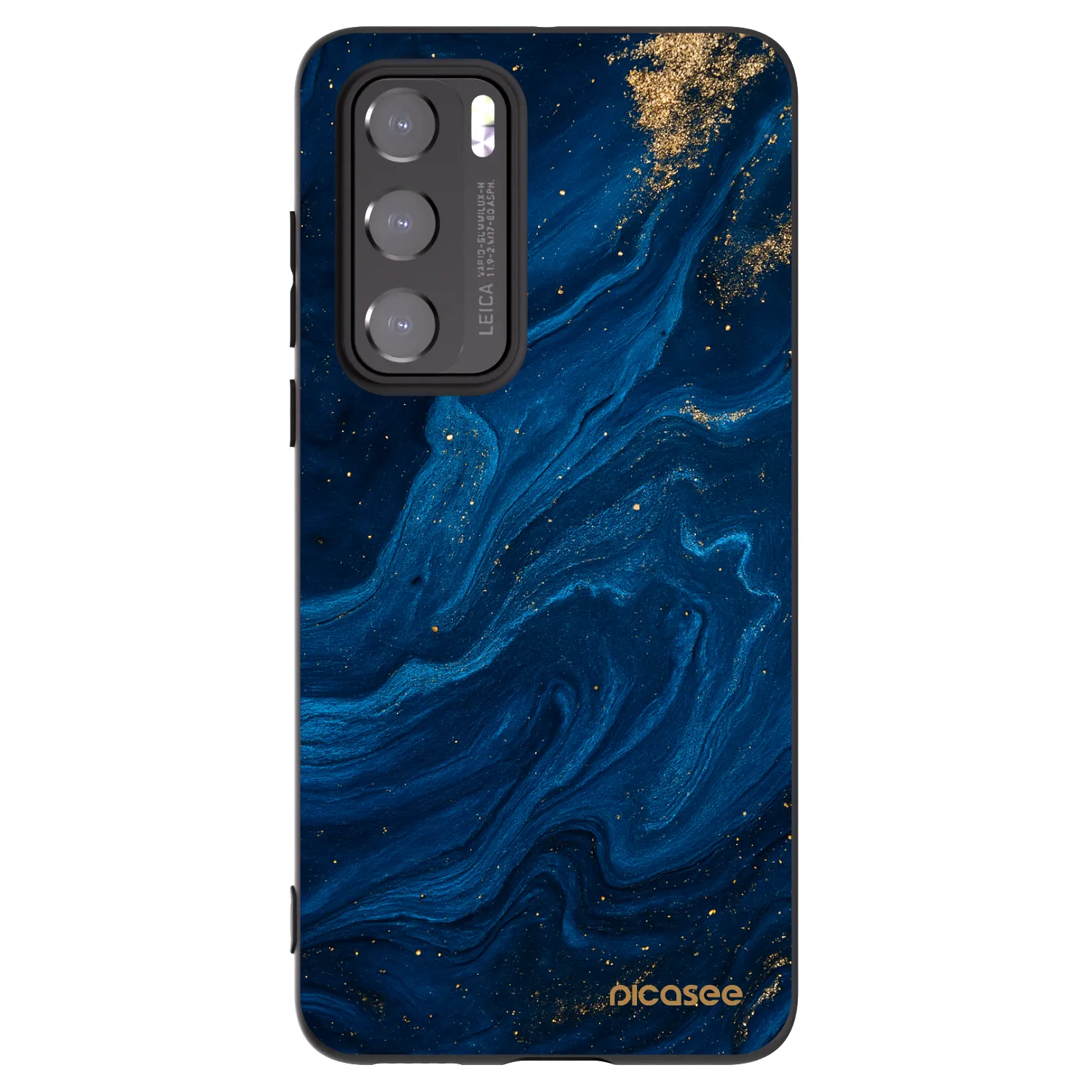 Picasee crna silikonska maskica za Huawei P40 - Blue
