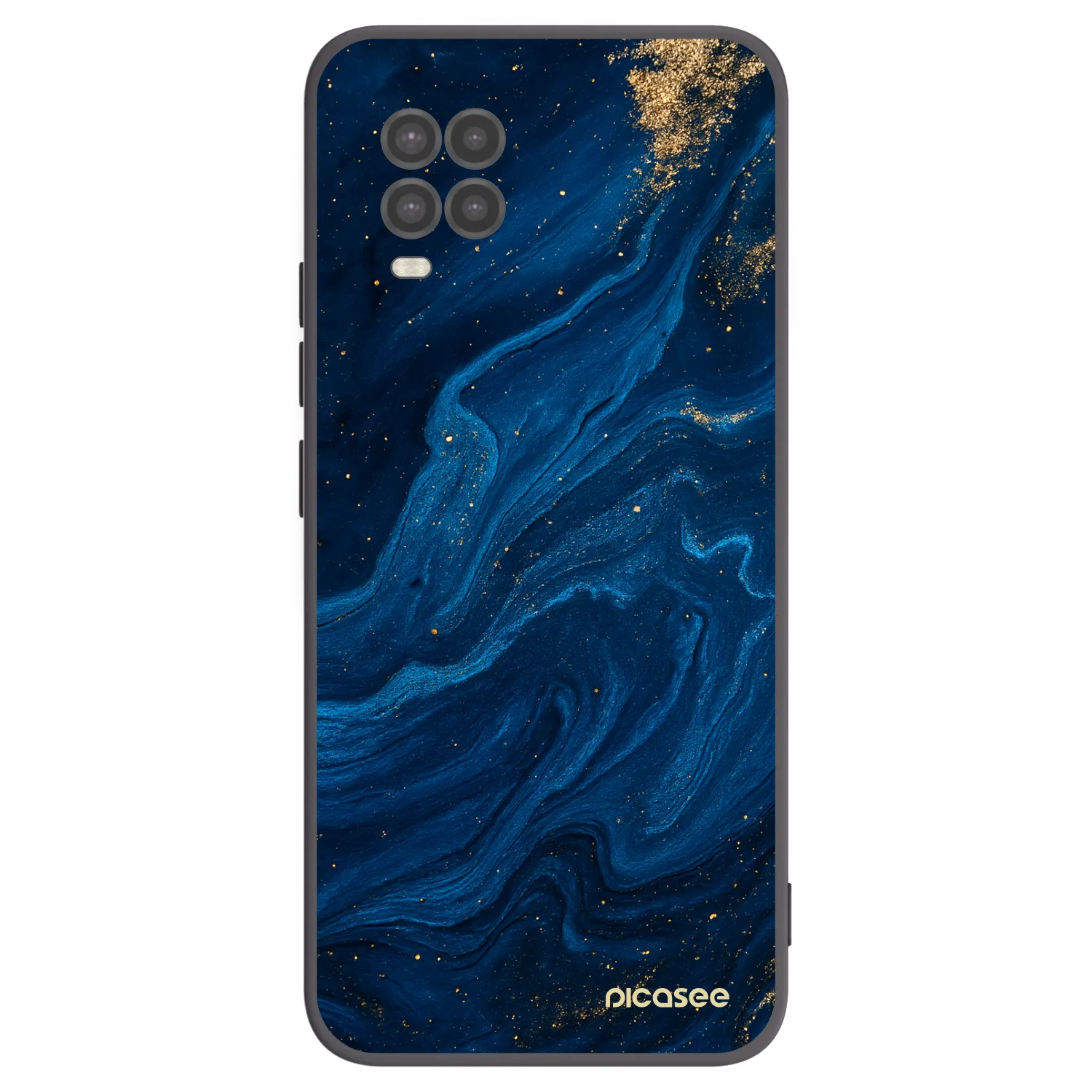Picasee crna silikonska maskica za Xiaomi Mi 10 Lite - Blue