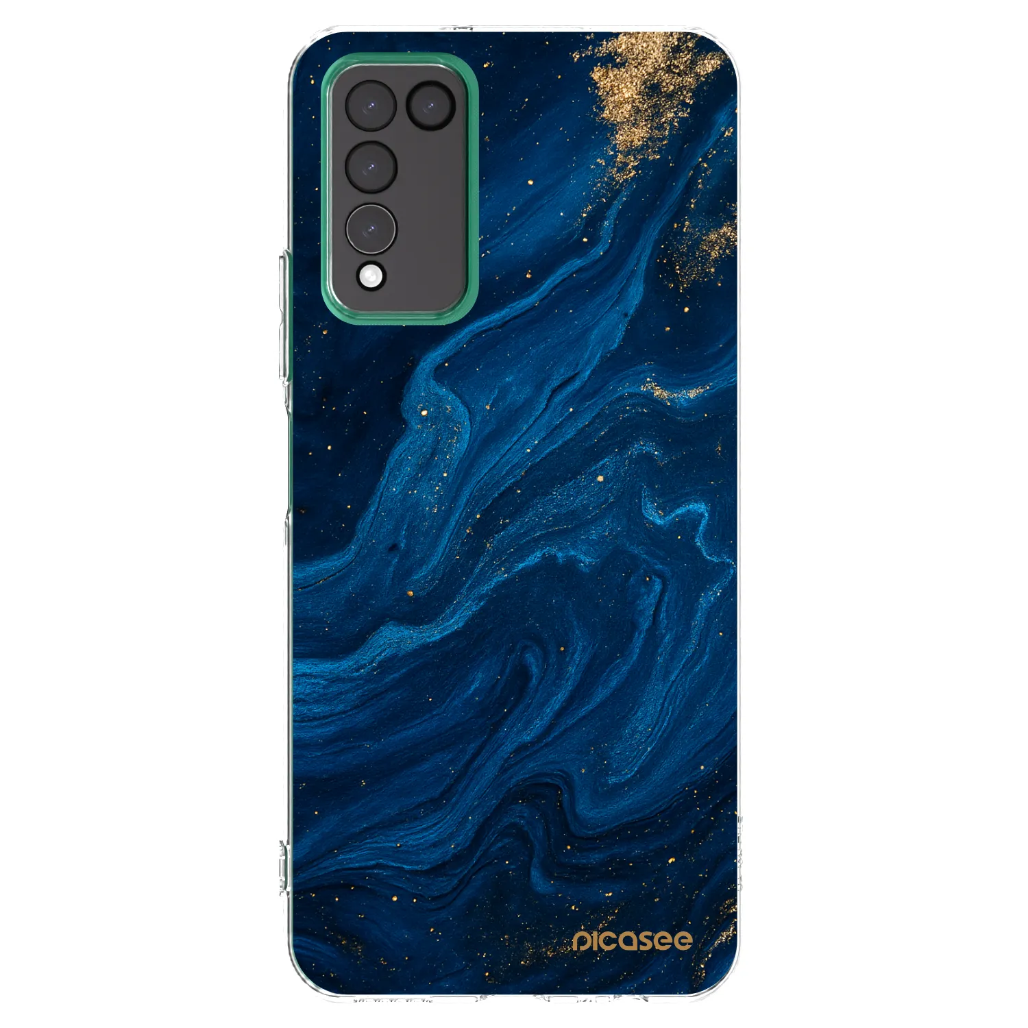 Picasee silikonska prozirna maskica za Honor 10X Lite - Blue