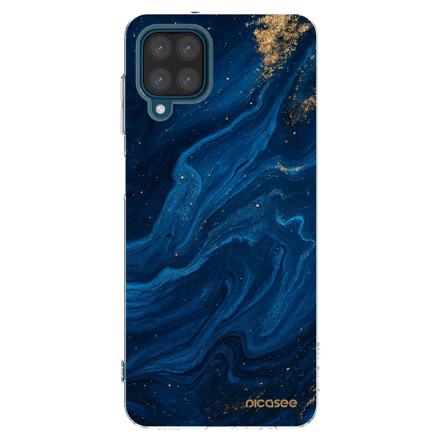 Picasee silikonska prozirna maskica za Samsung Galaxy A12 A125F - Blue