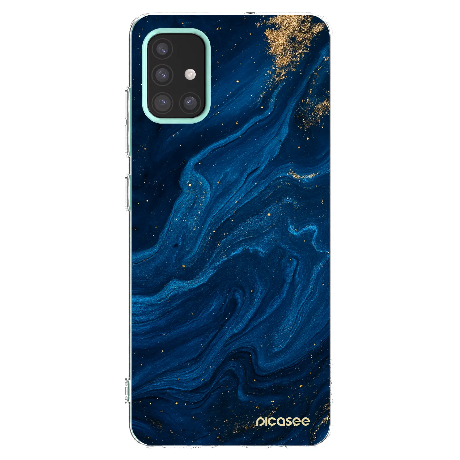 Picasee silikonska prozirna maskica za Samsung Galaxy M31s - Blue