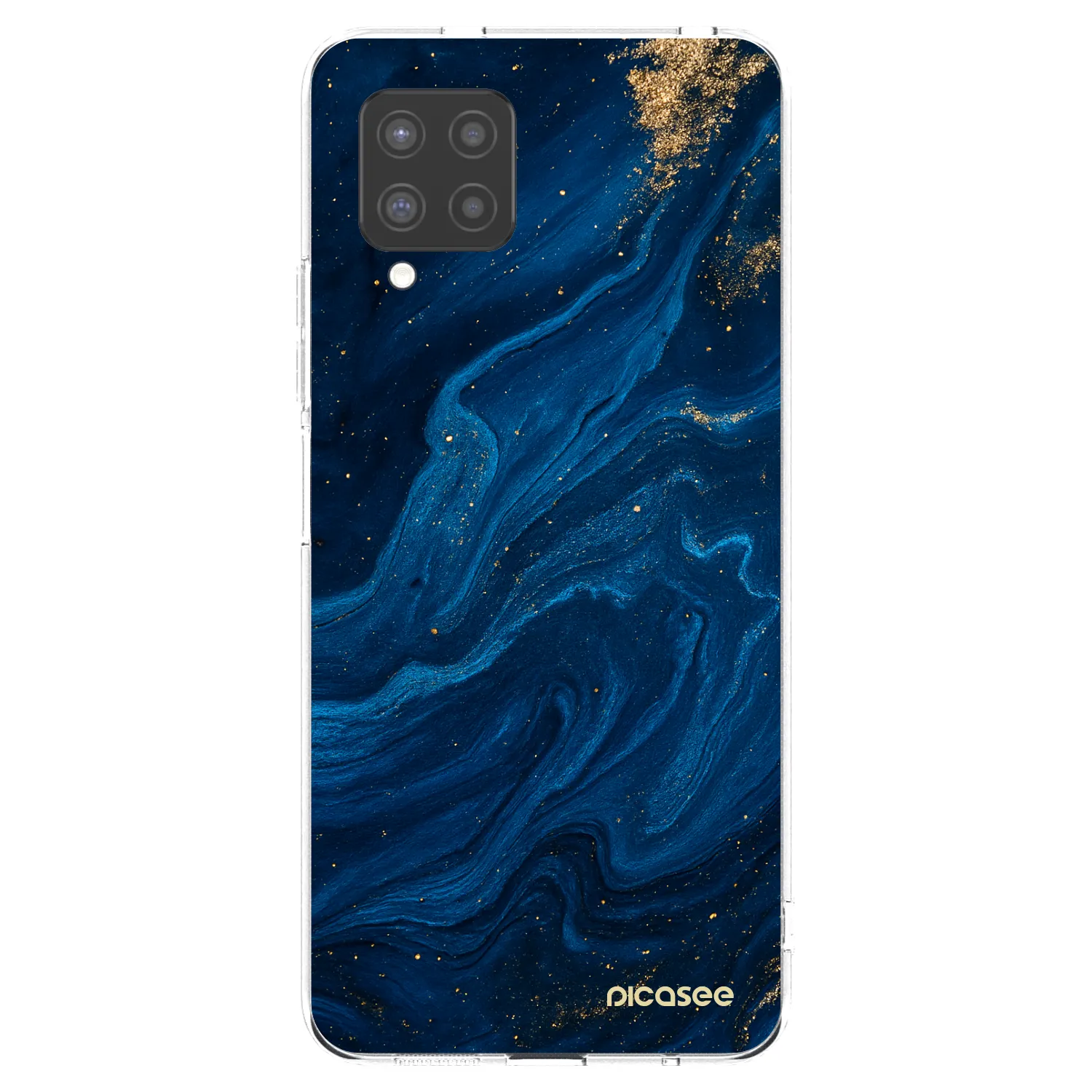 Picasee silikonska prozirna maskica za Samsung Galaxy A42 A426B - Blue