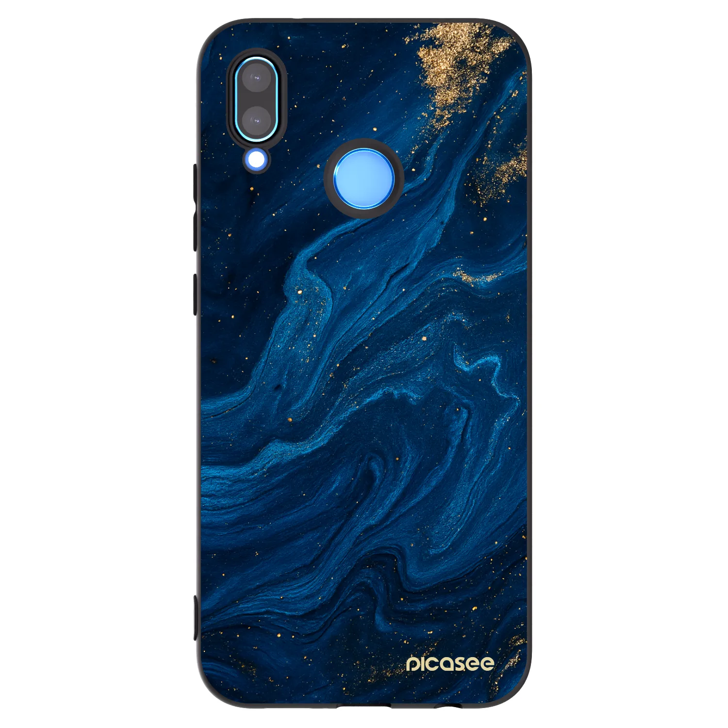 Picasee crna silikonska maskica za Huawei P20 Lite - Blue