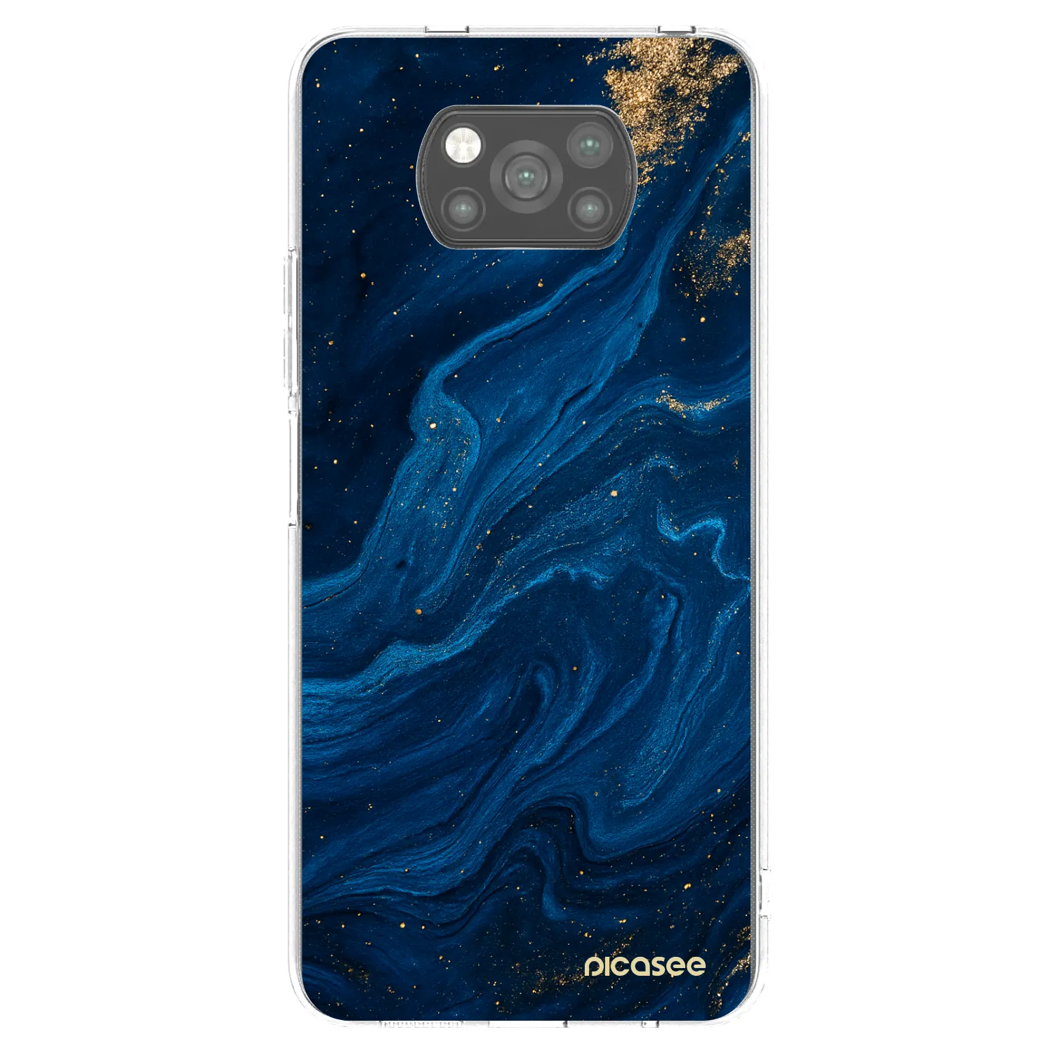 Picasee crna silikonska maskica za Xiaomi Poco X3 Pro - Blue