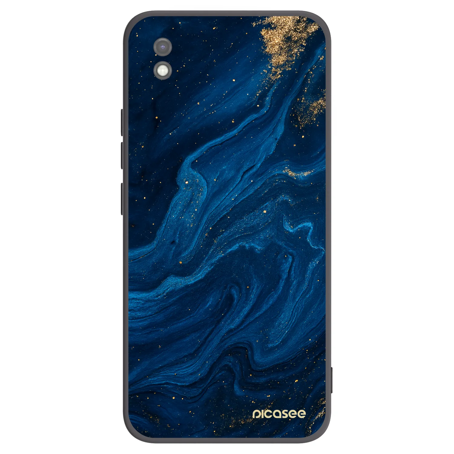 Picasee crna silikonska maskica za Xiaomi Redmi 9AT - Blue