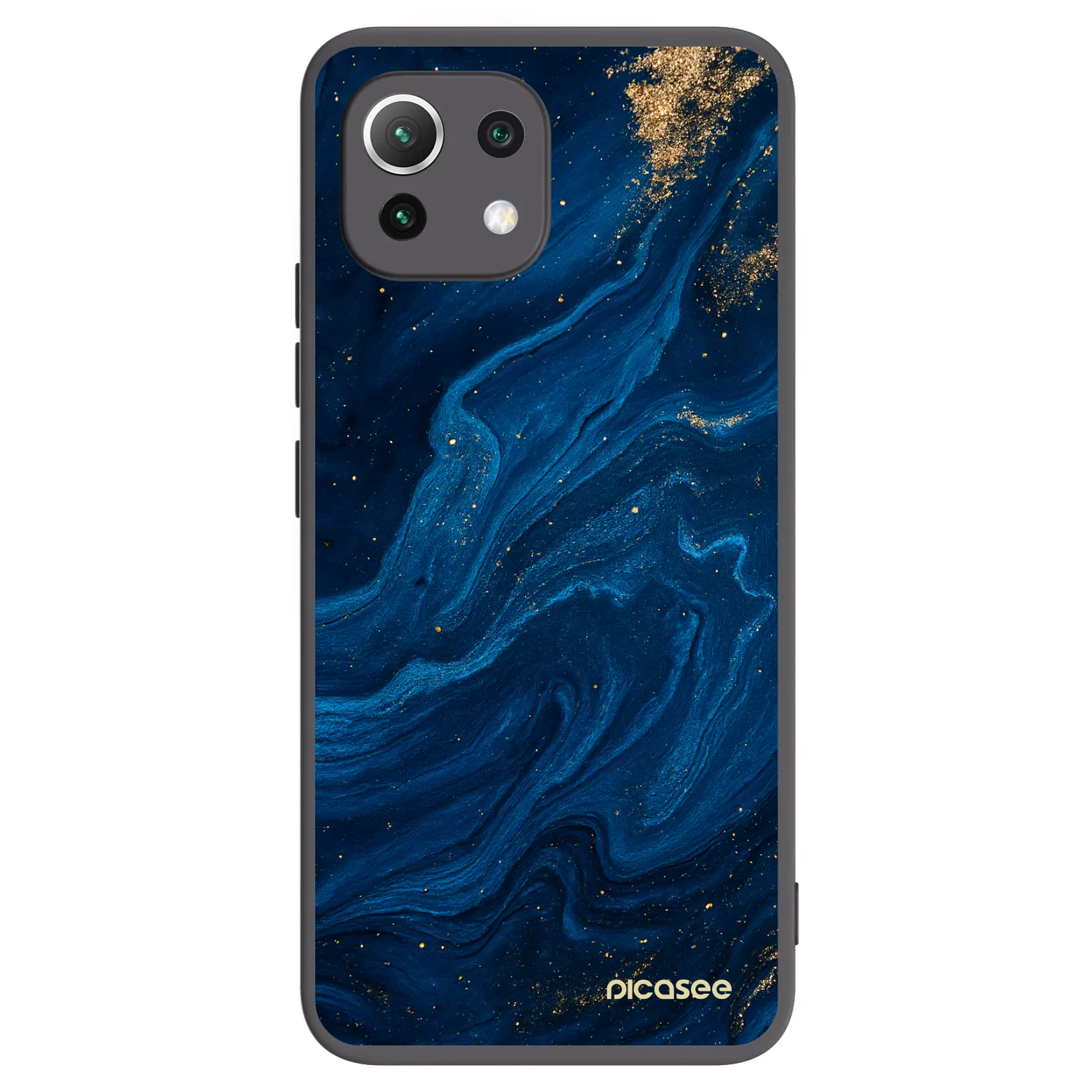 Picasee crna silikonska maskica za Xiaomi Mi 11 Lite - Blue