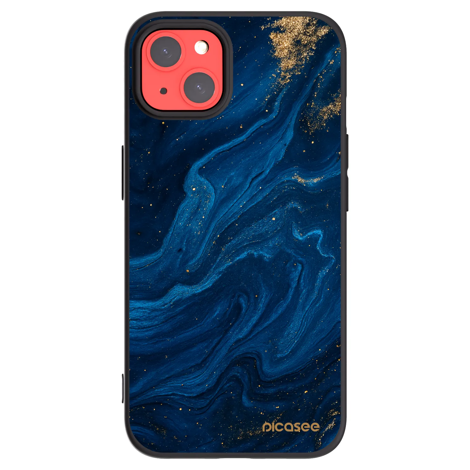 Picasee crna silikonska maskica za Apple iPhone 13 - Blue