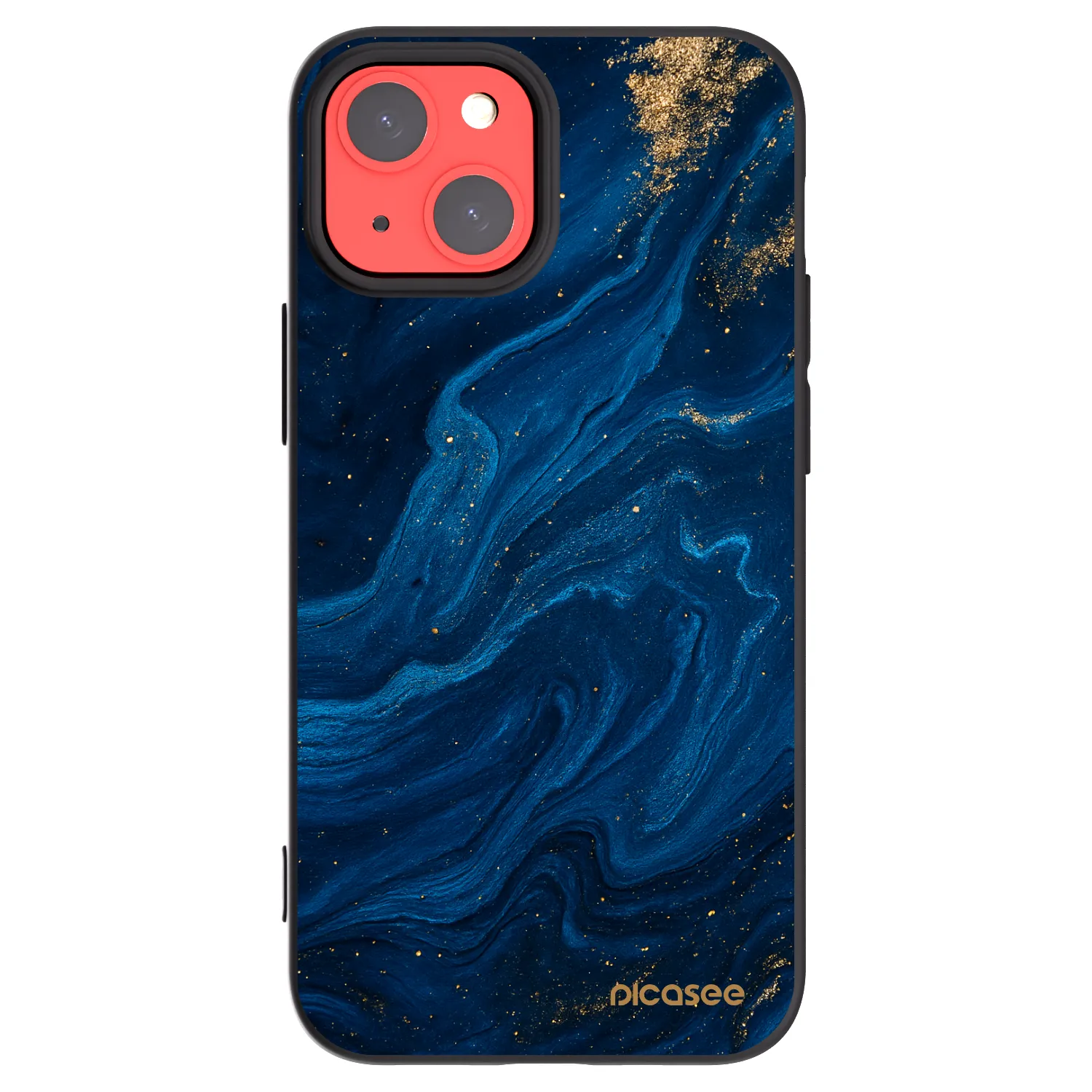 Picasee crna silikonska maskica za Apple iPhone 13 mini - Blue