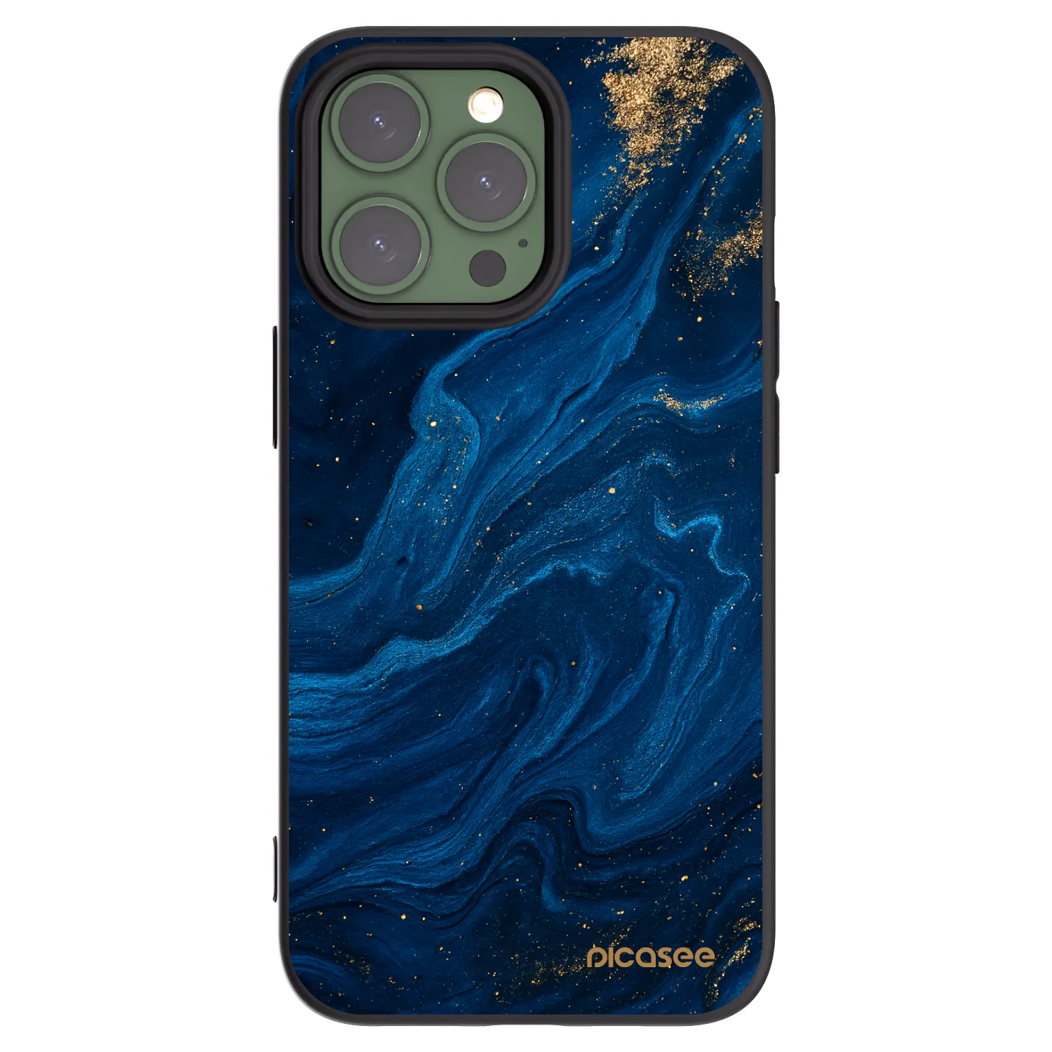 Picasee crna silikonska maskica za Apple iPhone 13 Pro - Blue