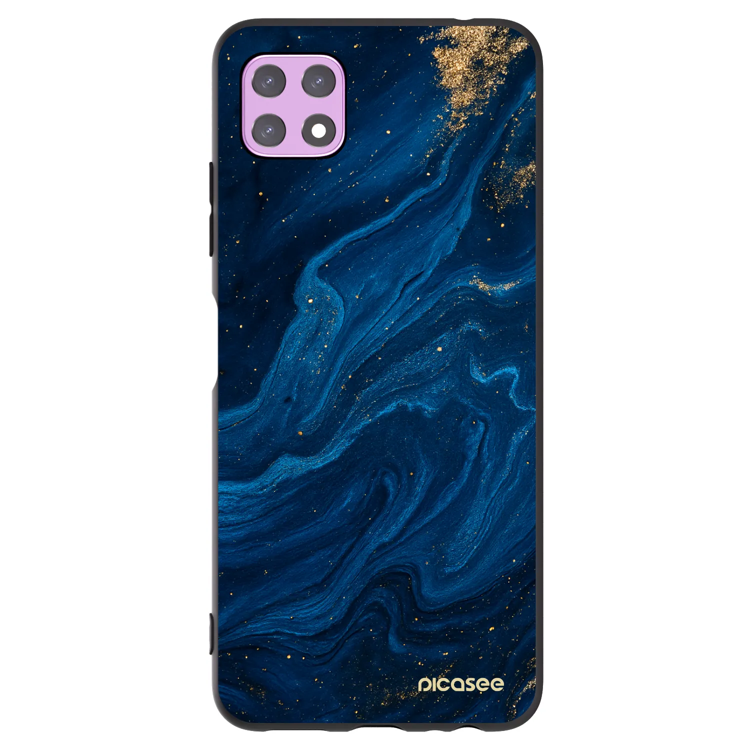 Picasee crna silikonska maskica za Samsung Galaxy A22 A226B 5G - Blue