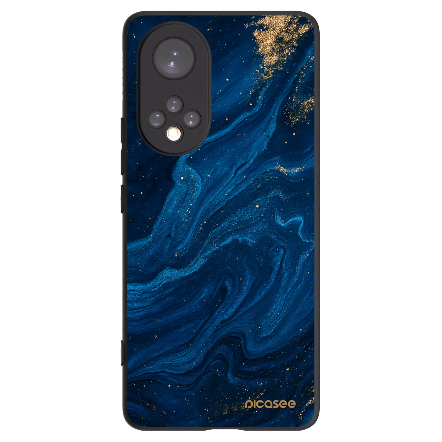 Picasee crna silikonska maskica za Honor 50 5G - Blue