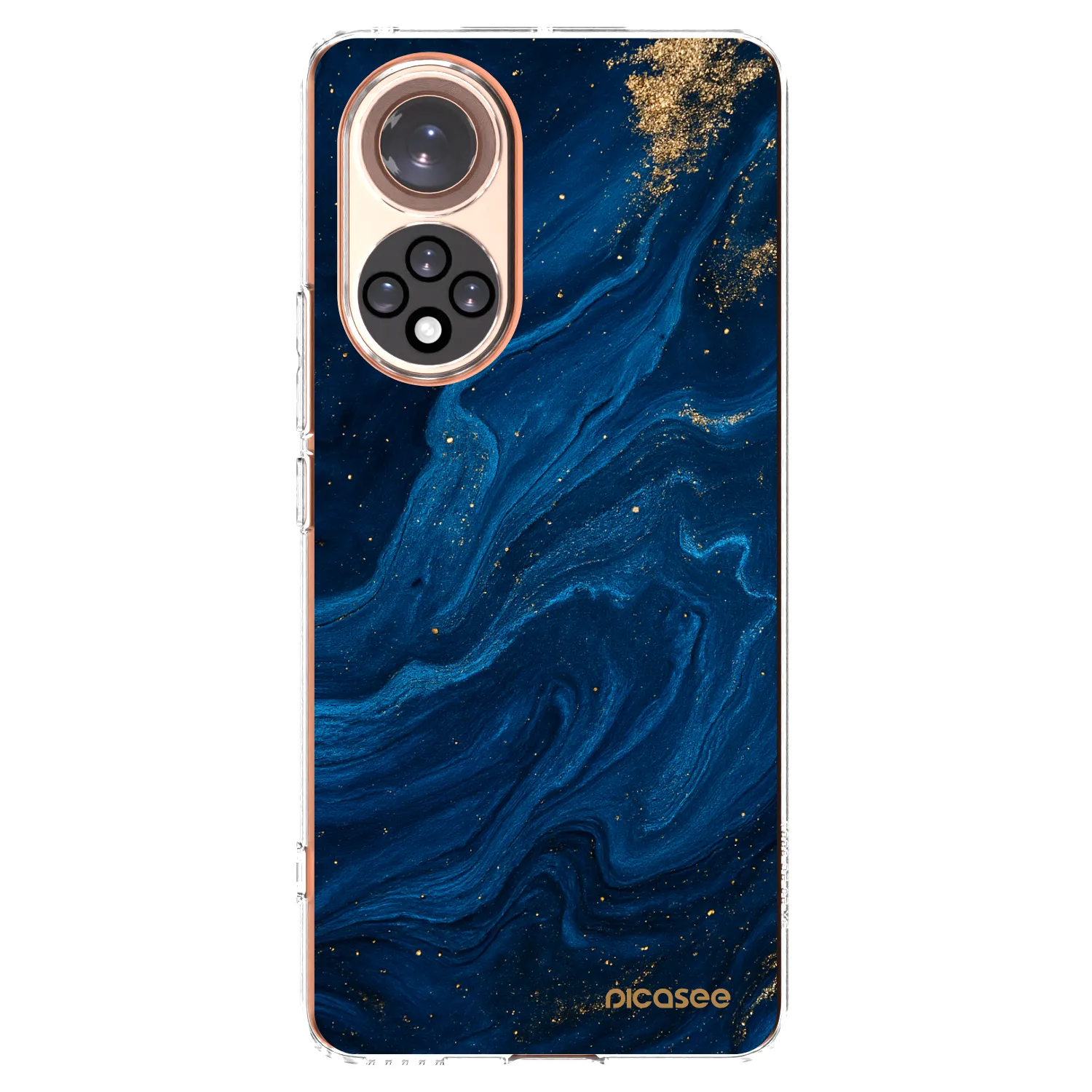 Picasee silikonska prozirna maskica za Honor 50 5G - Blue