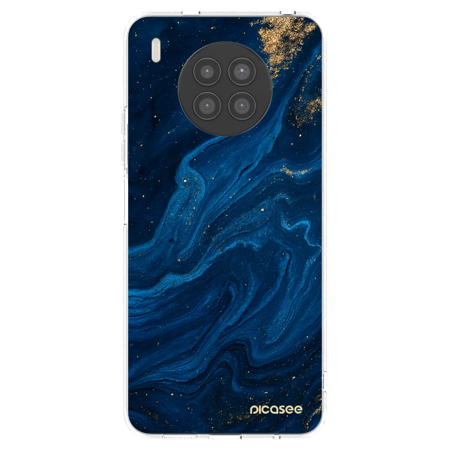 Picasee silikonska prozirna maskica za Huawei Nova 8i - Blue