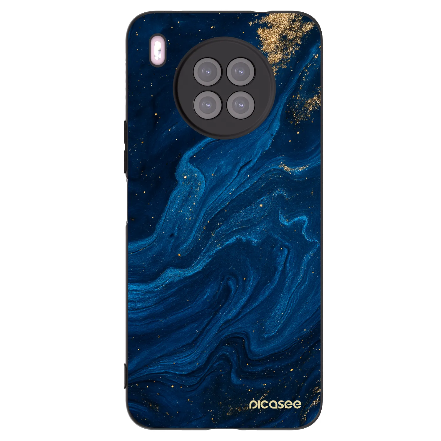 Picasee crna silikonska maskica za Huawei Nova 8i - Blue