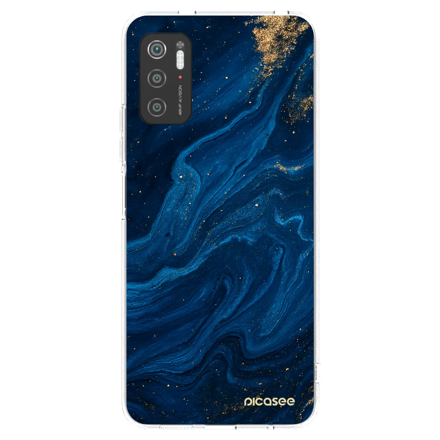 Picasee silikonska prozirna maskica za Xiaomi Poco M3 Pro 5G - Blue