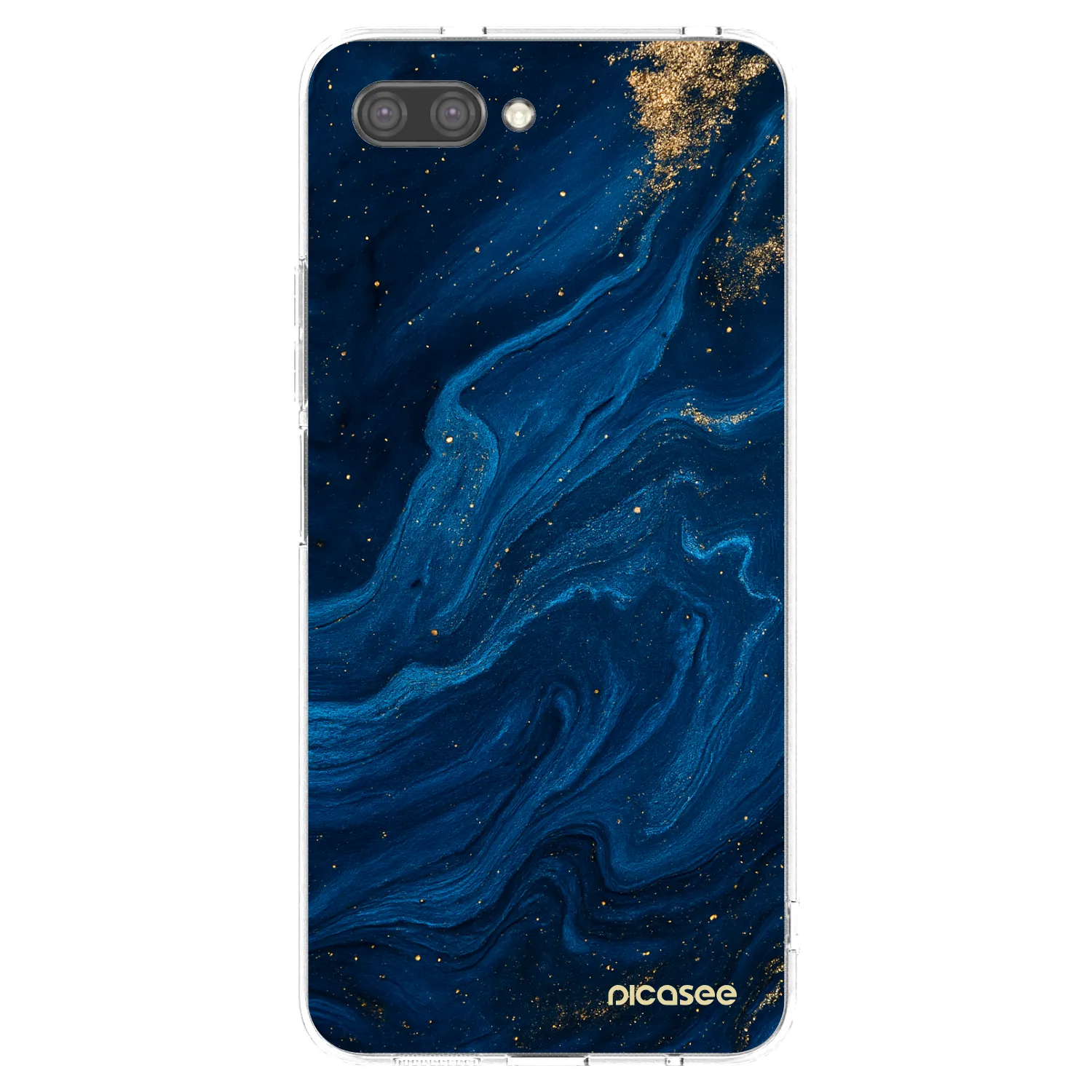 Picasee silikonska prozirna maskica za Honor 10 - Blue