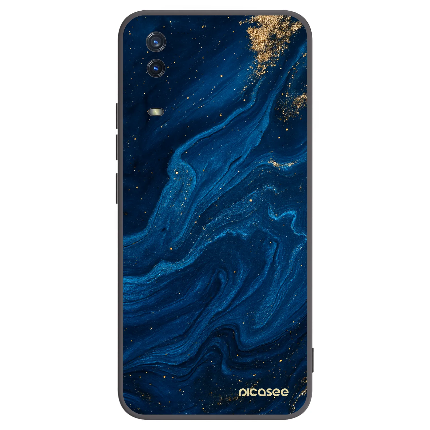 Picasee crna silikonska maskica za Vivo Y11s - Blue