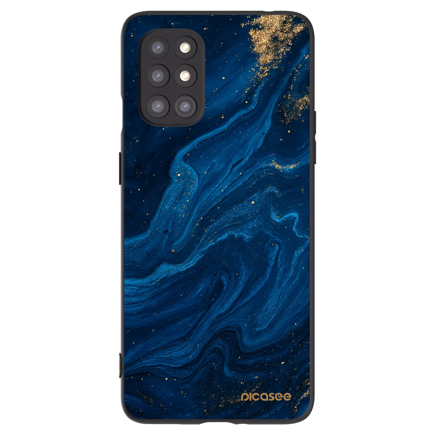 Picasee crna silikonska maskica za OnePlus 8T - Blue