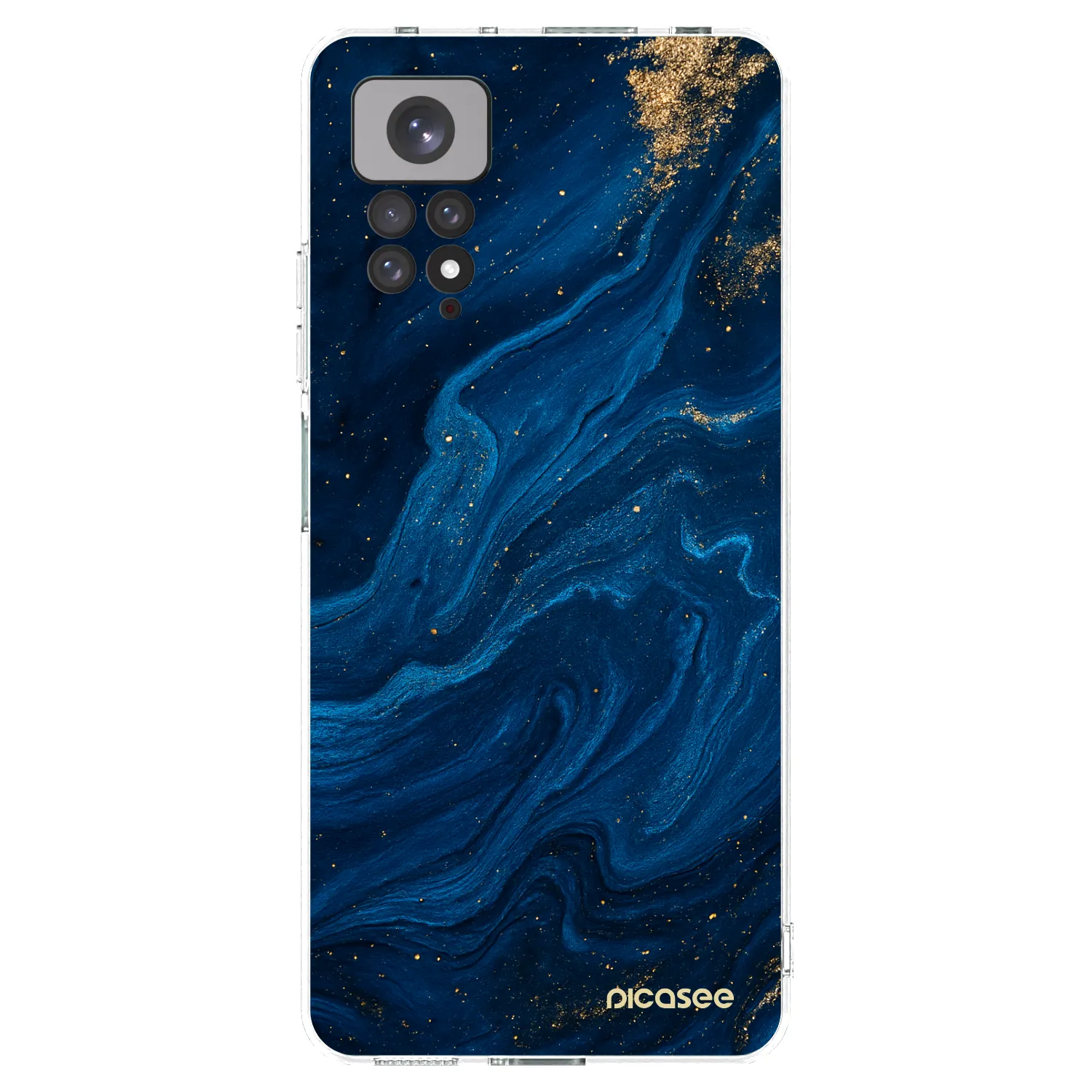 Picasee silikonska prozirna maskica za Xiaomi Redmi Note 11S 4G - Blue