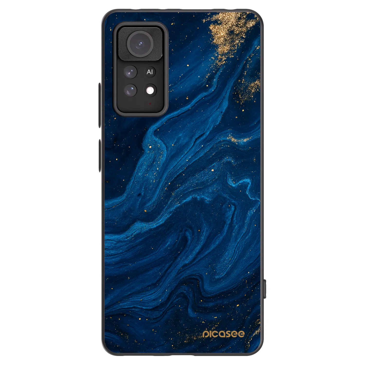 Picasee crna silikonska maskica za Xiaomi Redmi Note 11 Pro - Blue