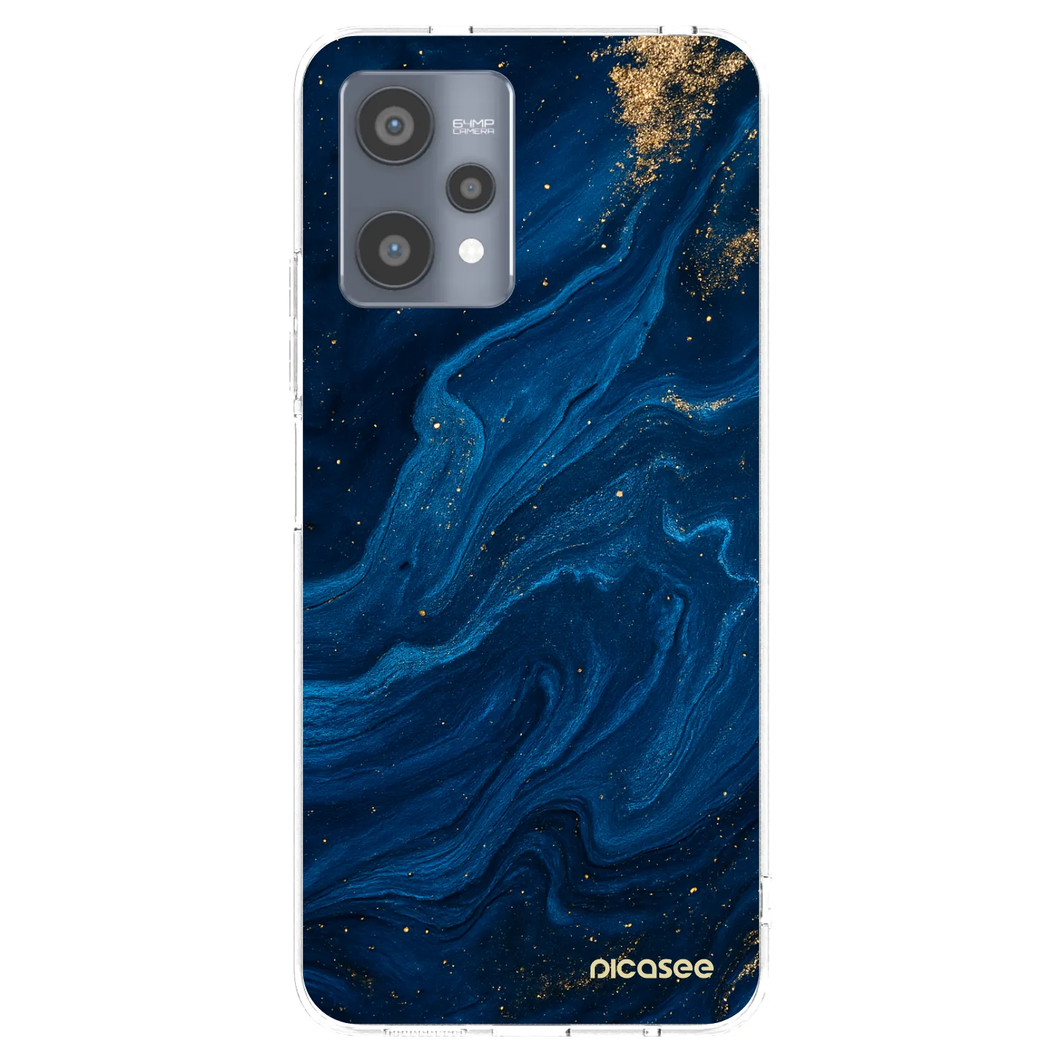 Picasee silikonska prozirna maskica za Realme 9 Pro 5G - Blue