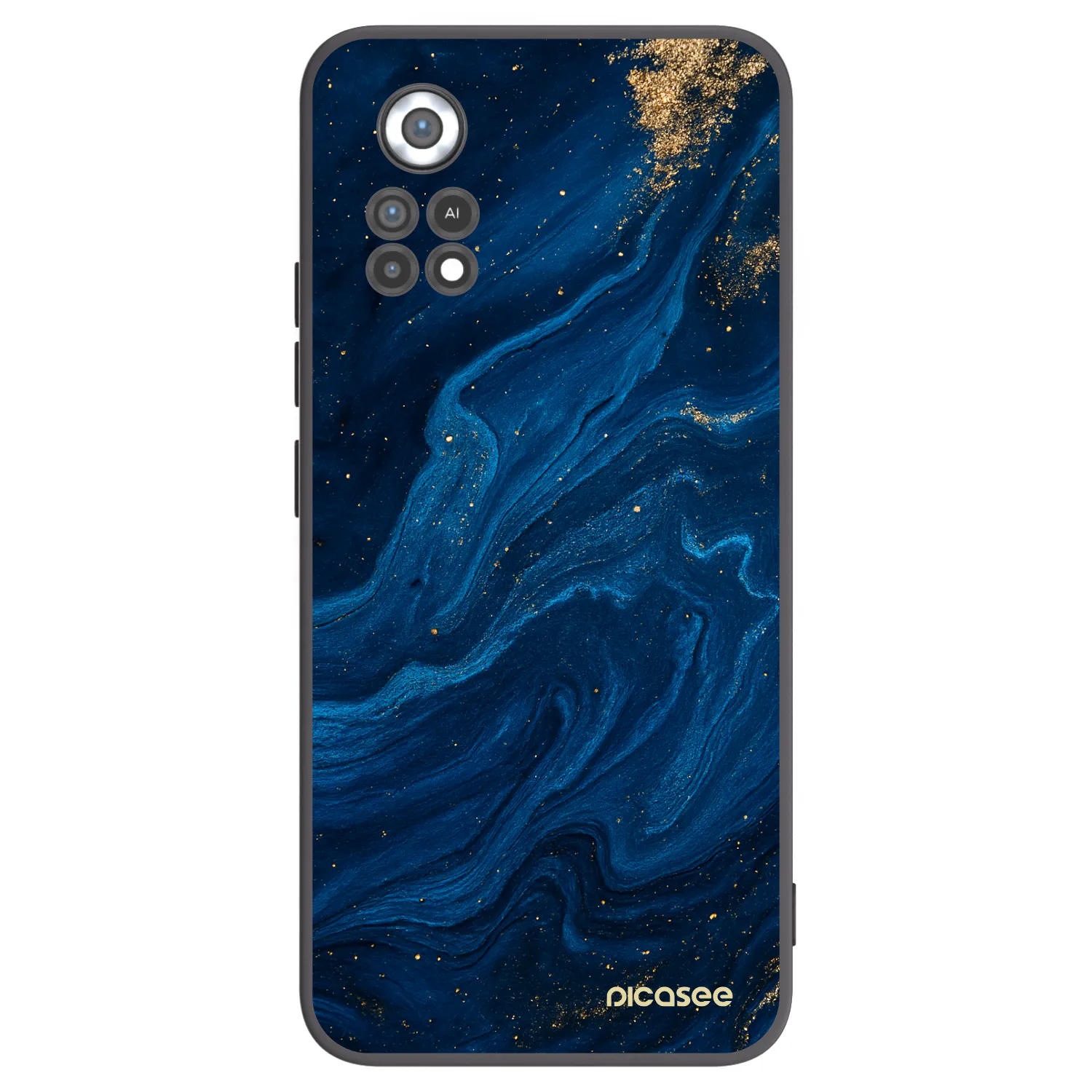 Picasee crna silikonska maskica za Xiaomi Poco X4 Pro 5G - Blue