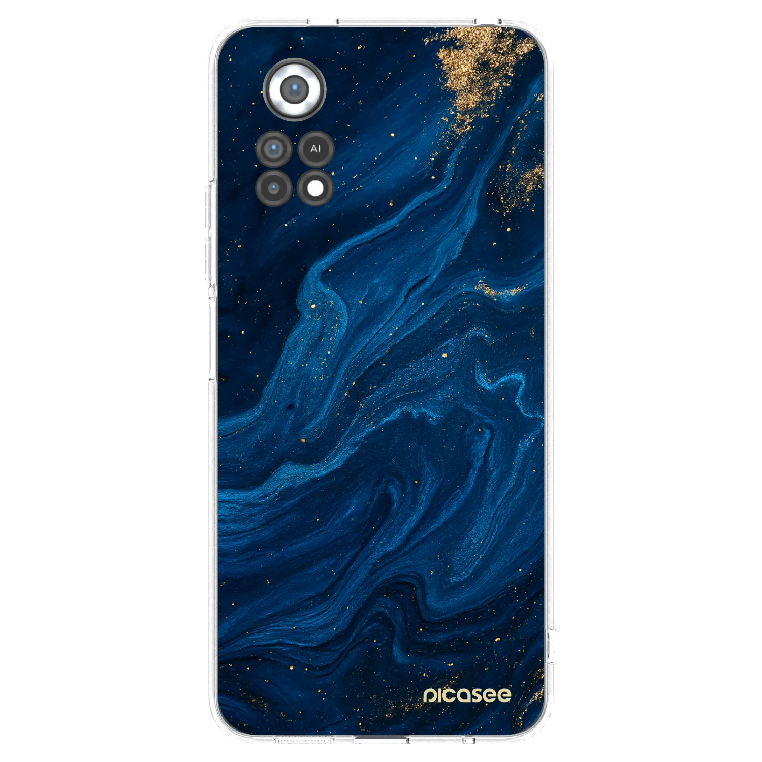 Picasee silikonska prozirna maskica za Xiaomi Poco X4 Pro 5G - Blue