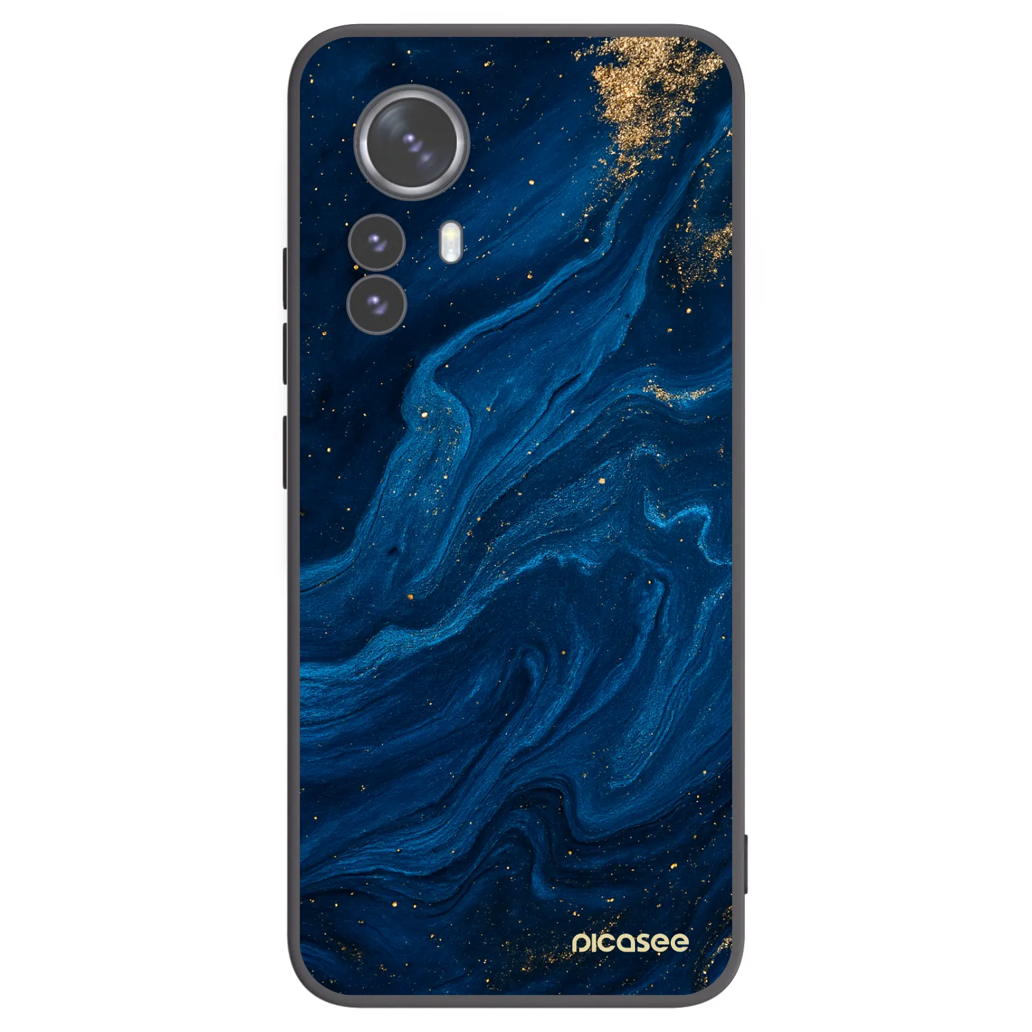 Picasee crna silikonska maskica za Xiaomi 12 Pro - Blue