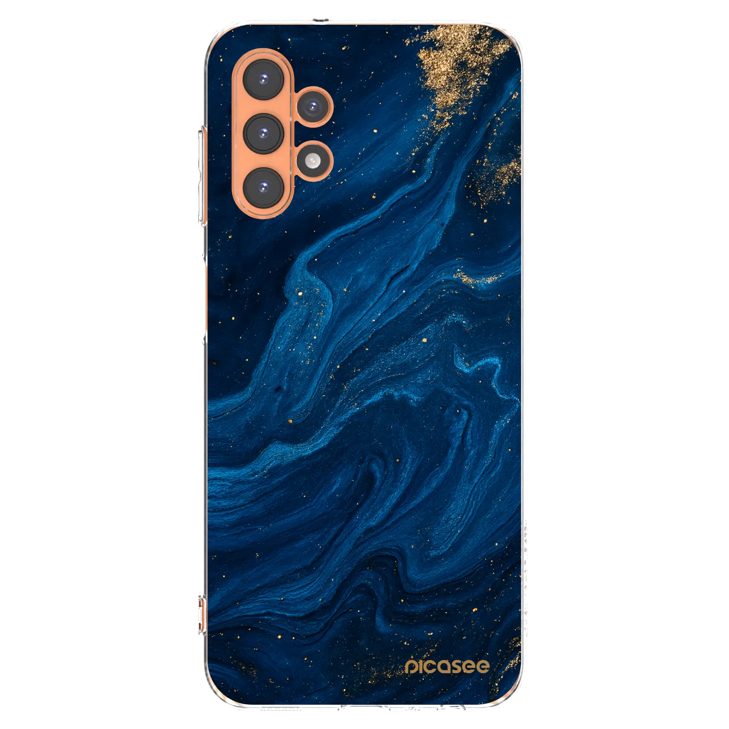 Picasee silikonska prozirna maskica za Samsung Galaxy A13 4G A135 - Blue