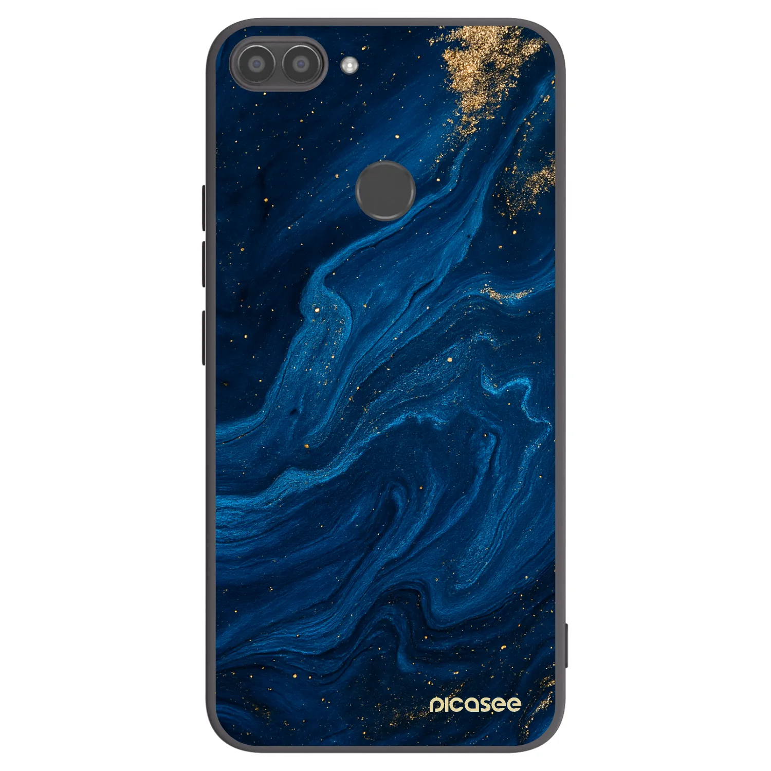 Picasee crna silikonska maskica za Huawei P Smart - Blue