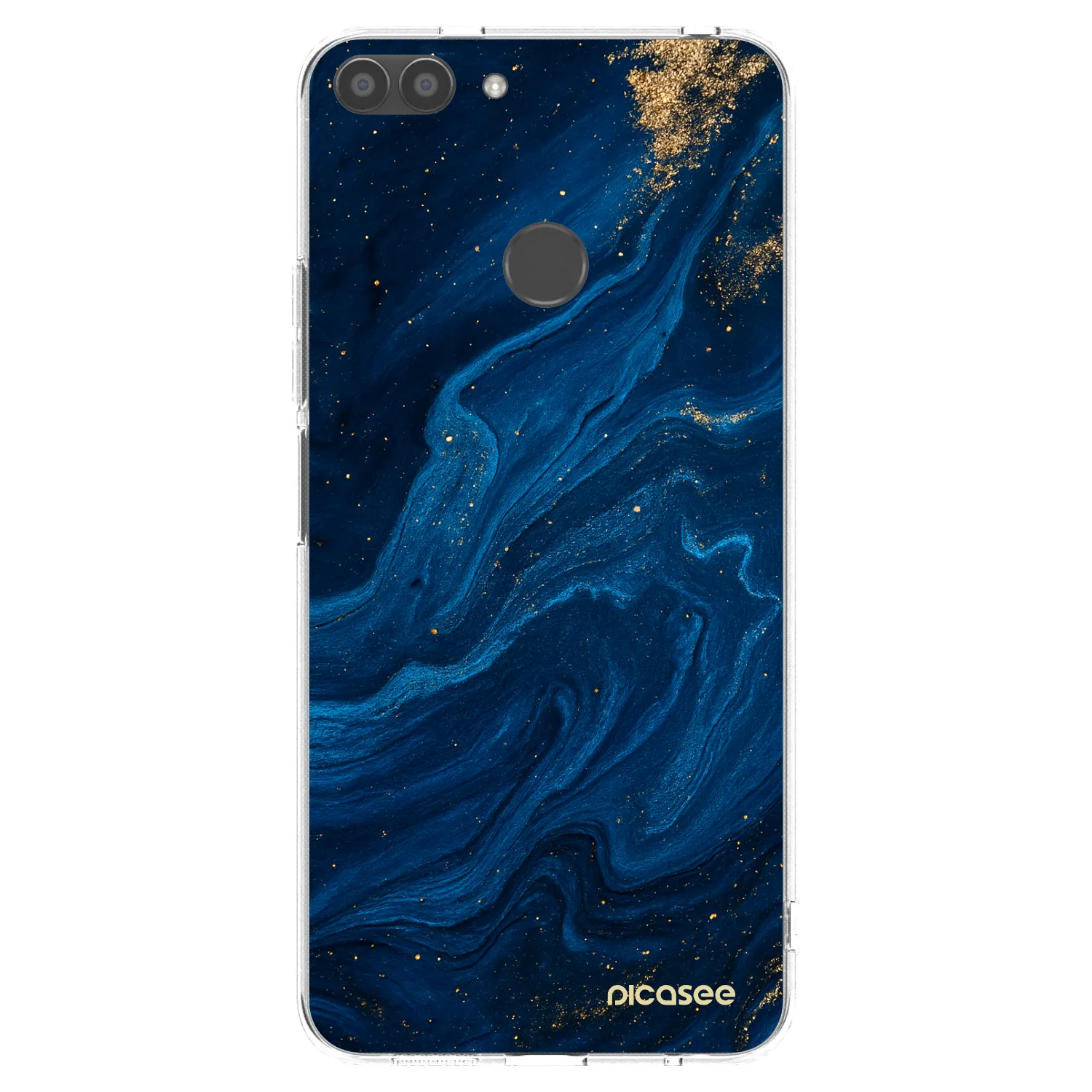 Picasee silikonska prozirna maskica za Huawei P Smart - Blue