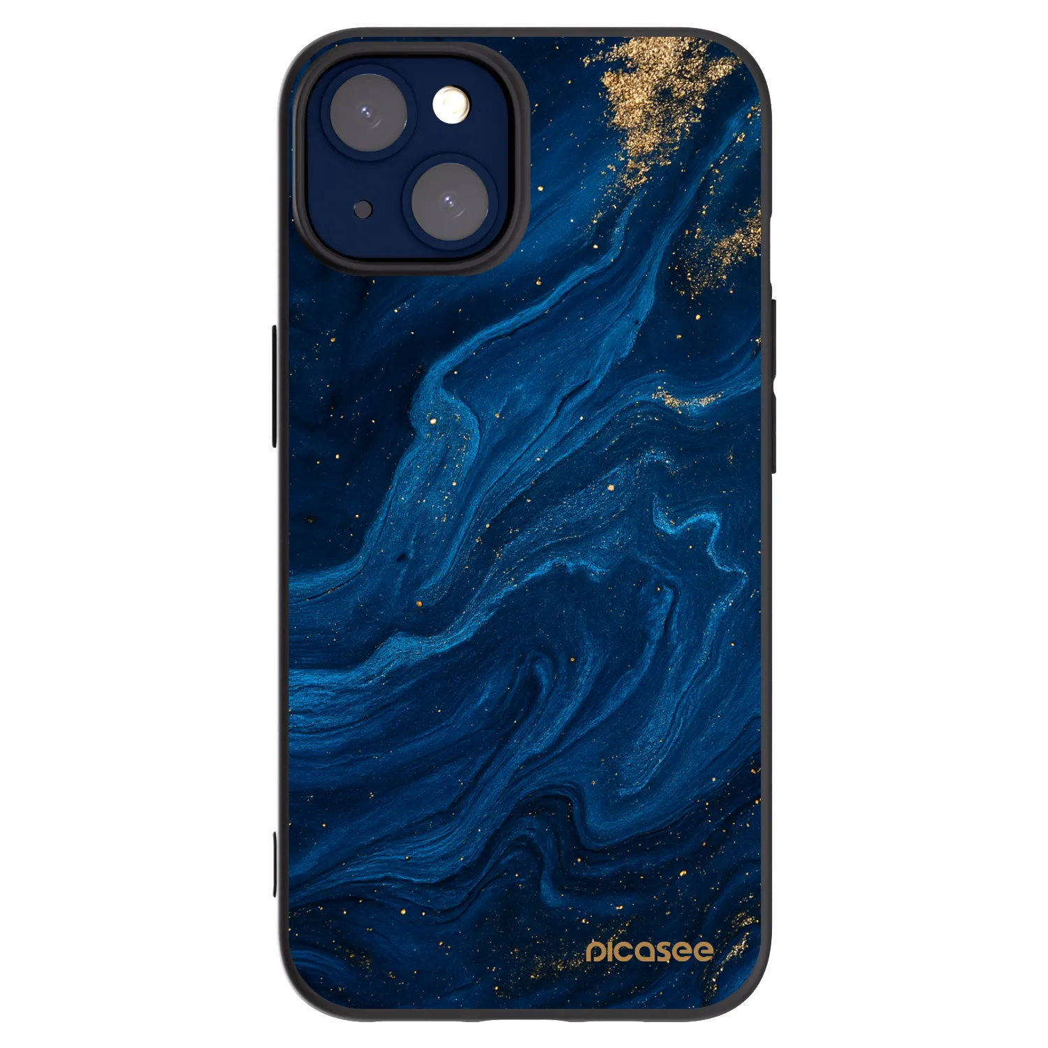 Picasee crna silikonska maskica za Apple iPhone 14 - Blue