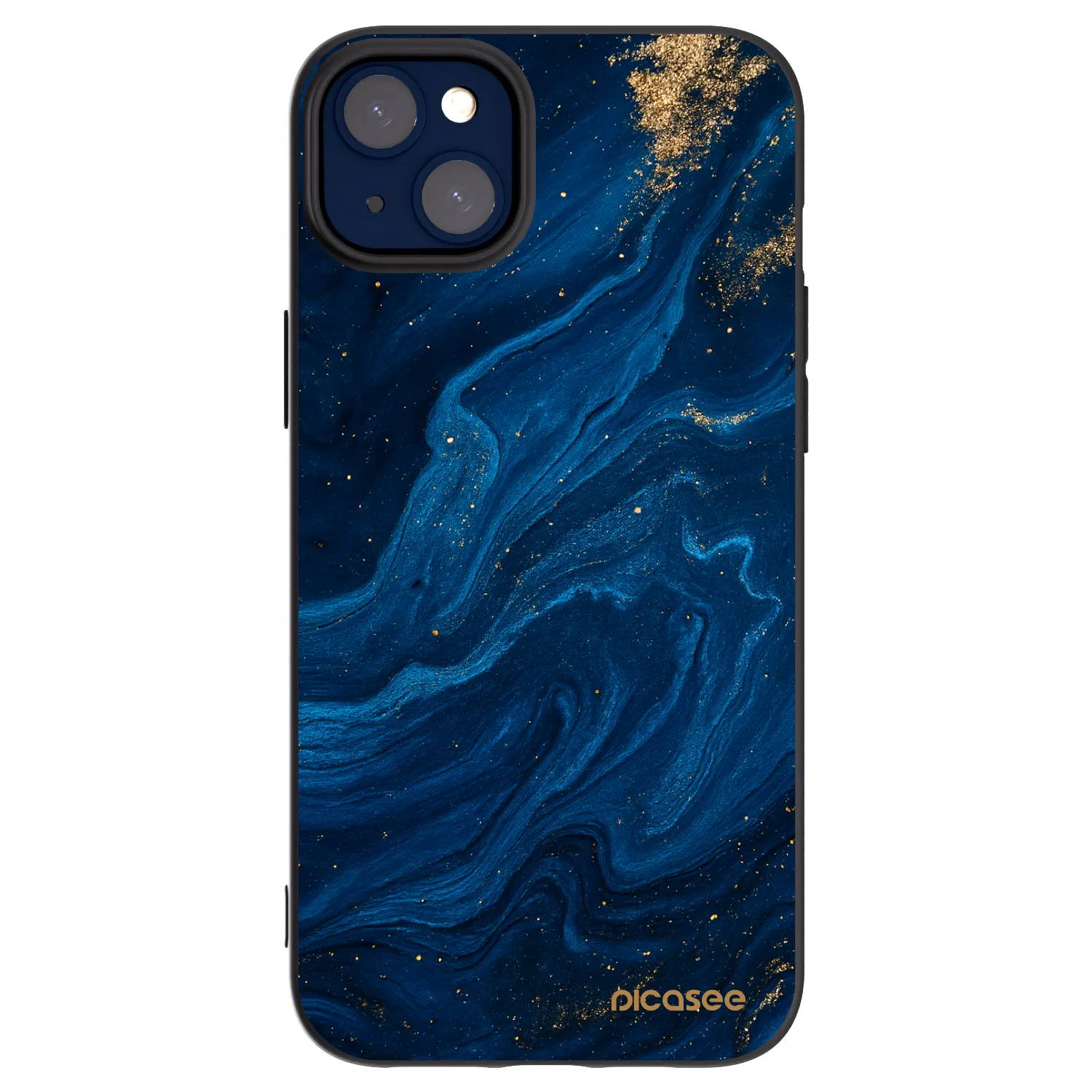 Picasee crna silikonska maskica za Apple iPhone 14 Plus - Blue