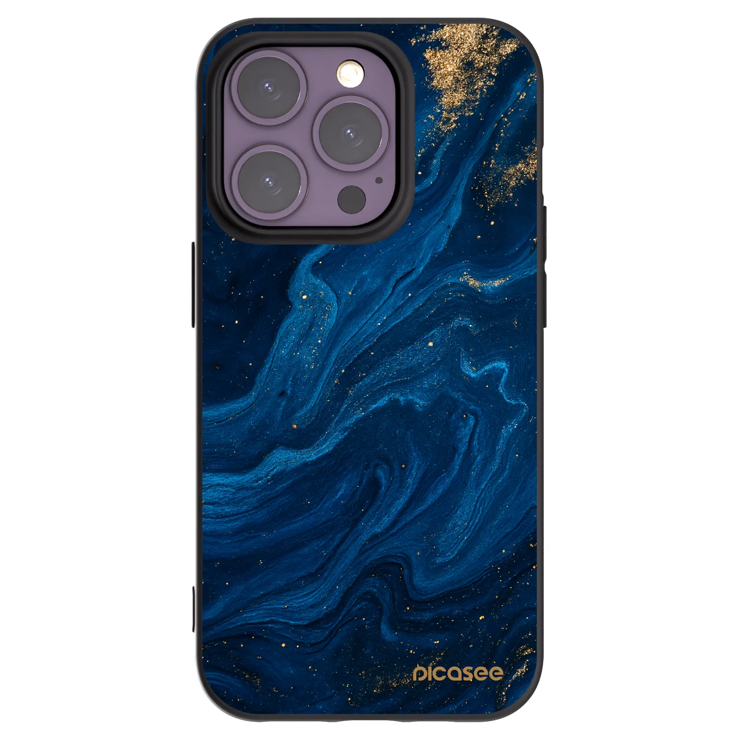 Picasee crna silikonska maskica za Apple iPhone 14 Pro - Blue