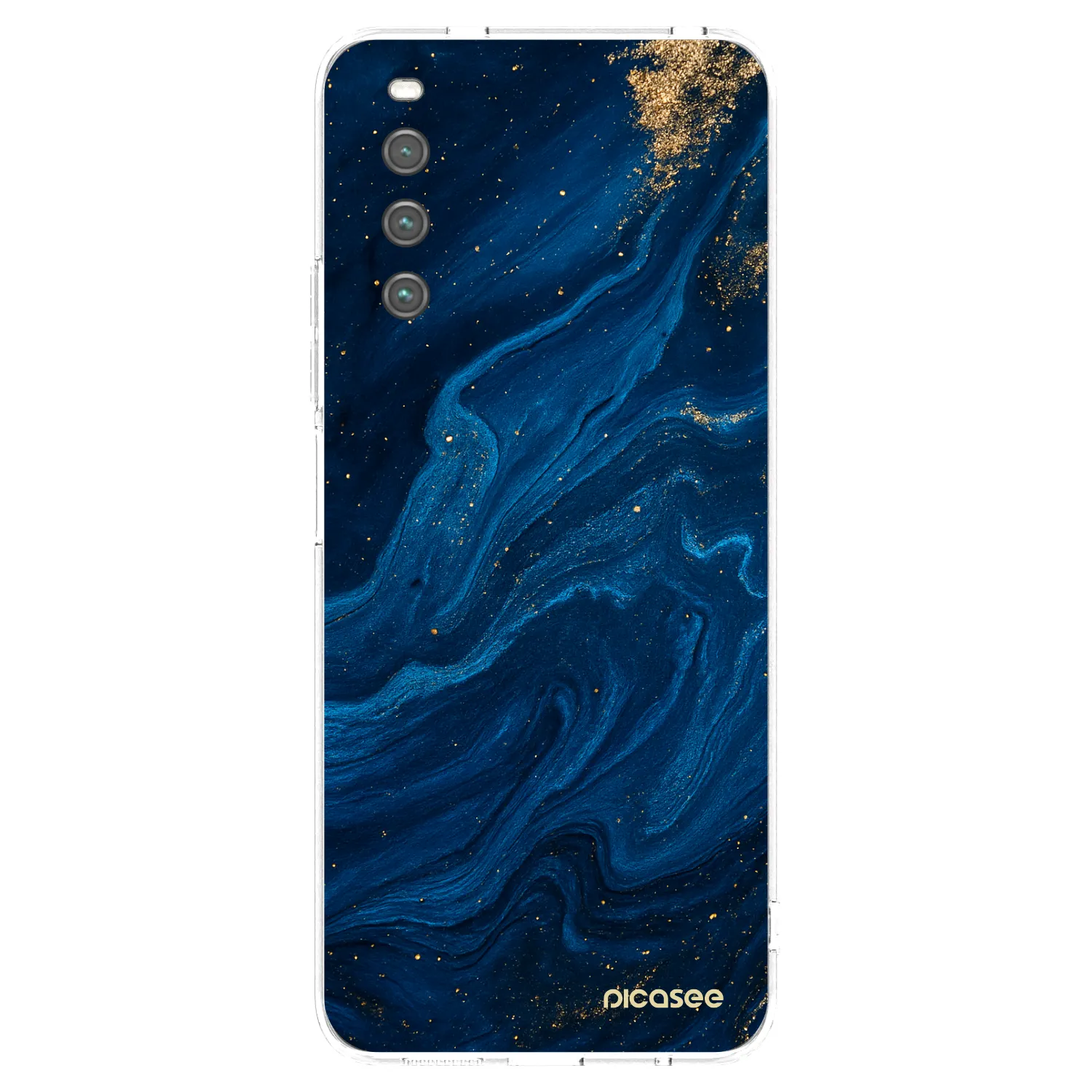Picasee silikonska prozirna maskica za Sony Xperia 10 IV 5G - Blue