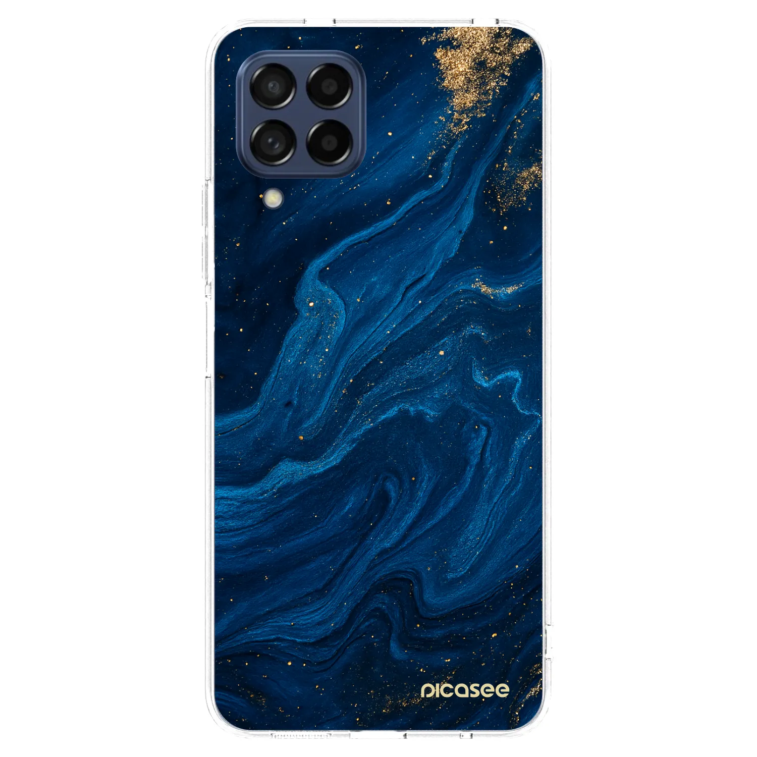 Picasee silikonska prozirna maskica za Samsung Galaxy M53 5G - Blue