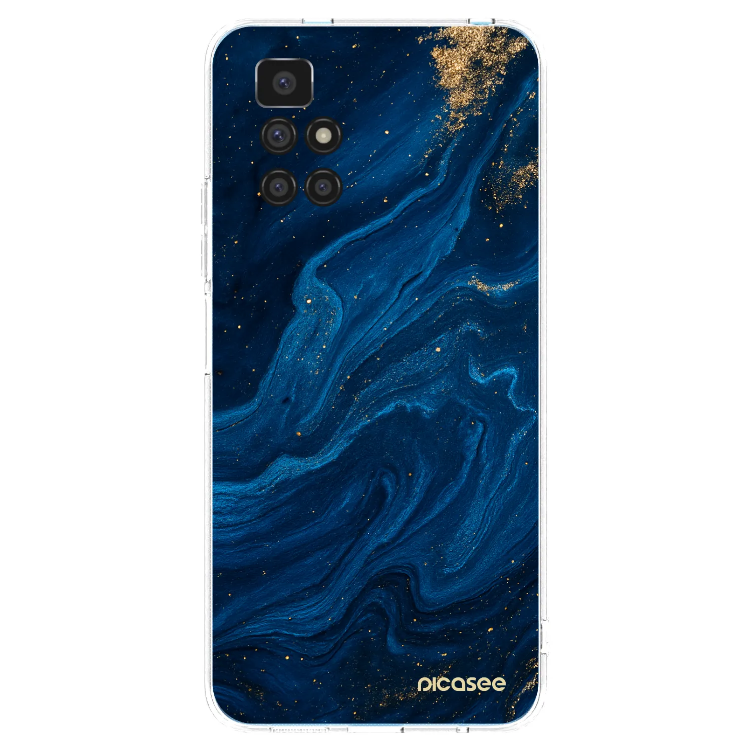 Picasee silikonska prozirna maskica za Xiaomi Redmi 10 (2022) - Blue