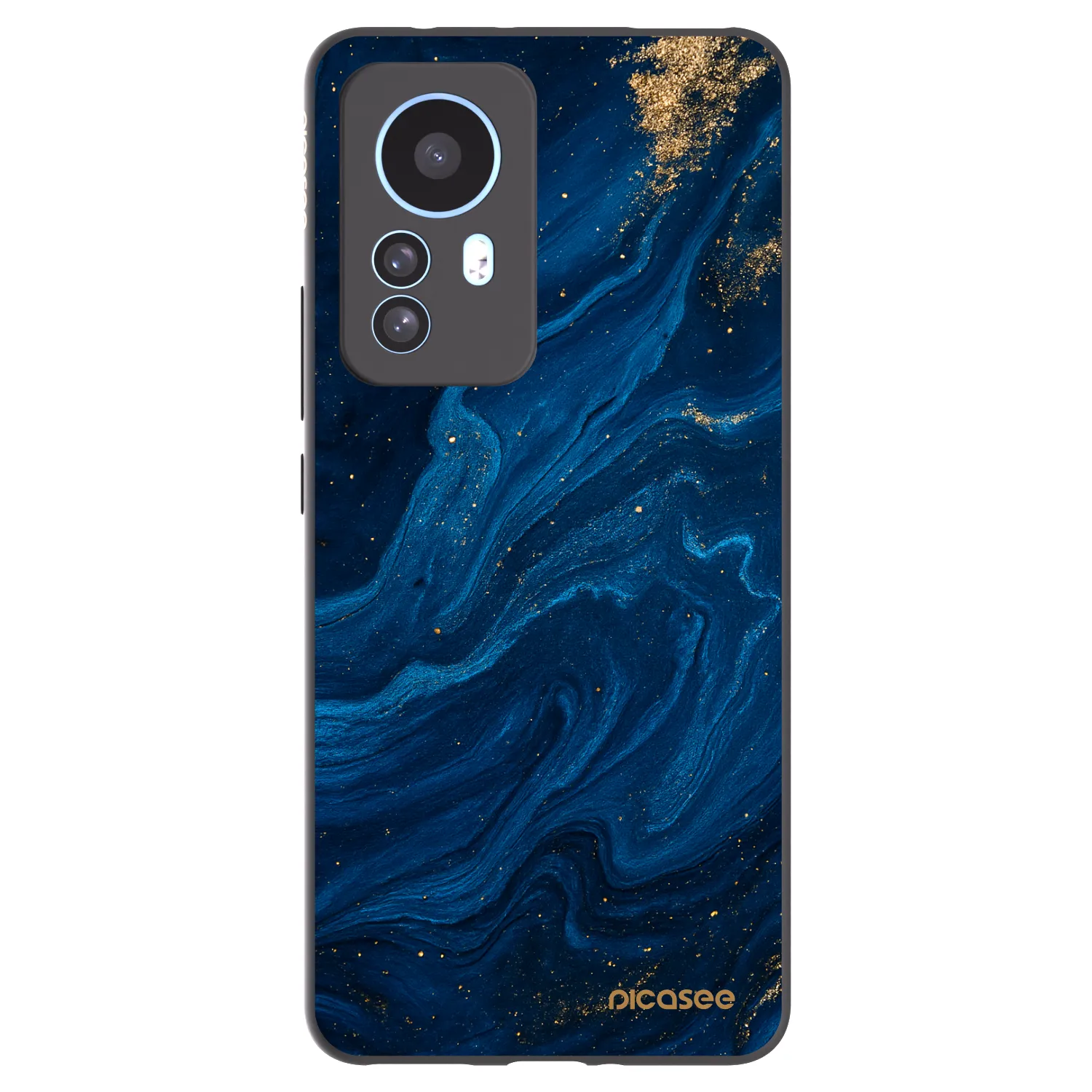 Picasee crna silikonska maskica za Xiaomi 12T Pro - Blue