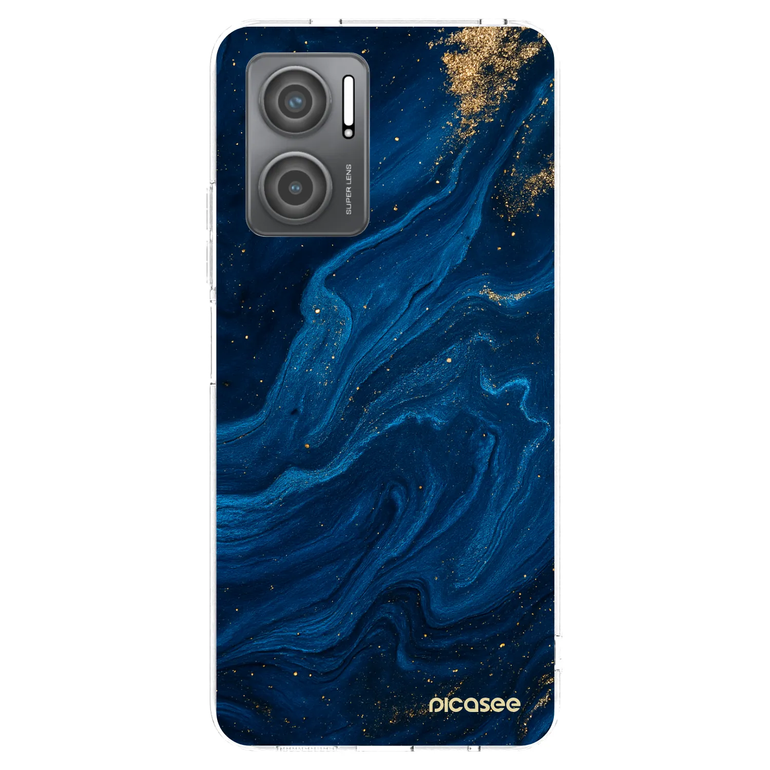 Picasee silikonska prozirna maskica za Xiaomi Redmi 10 5G - Blue