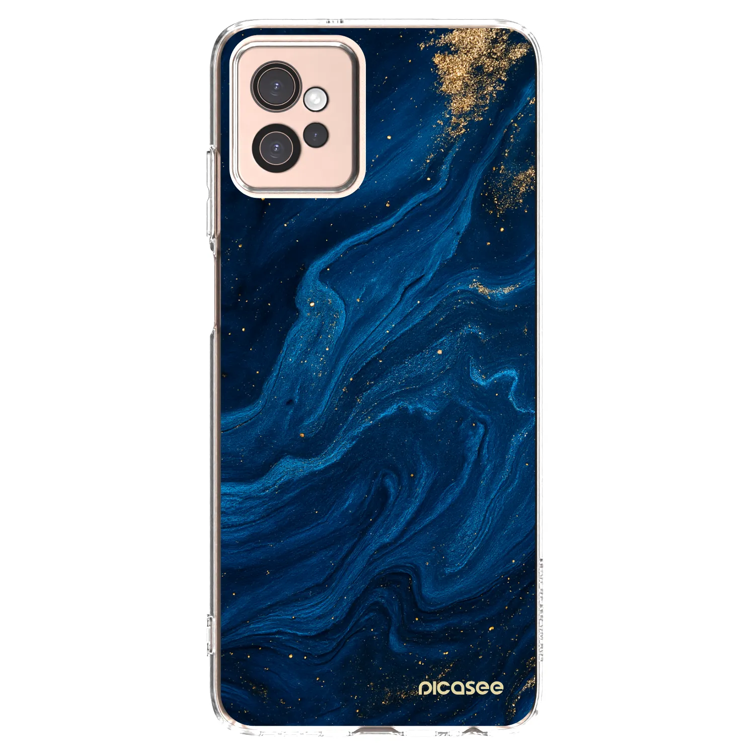 Picasee silikonska prozirna maskica za Motorola Moto G32 - Blue