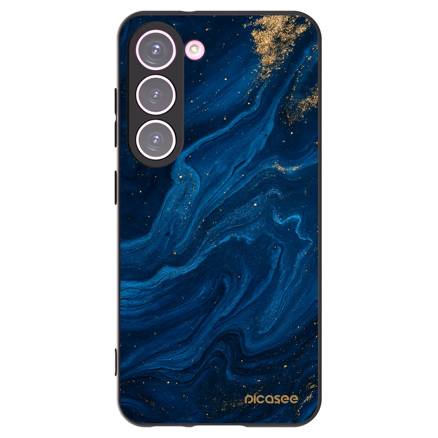 Picasee crna silikonska maskica za Samsung Galaxy S23 5G - Blue