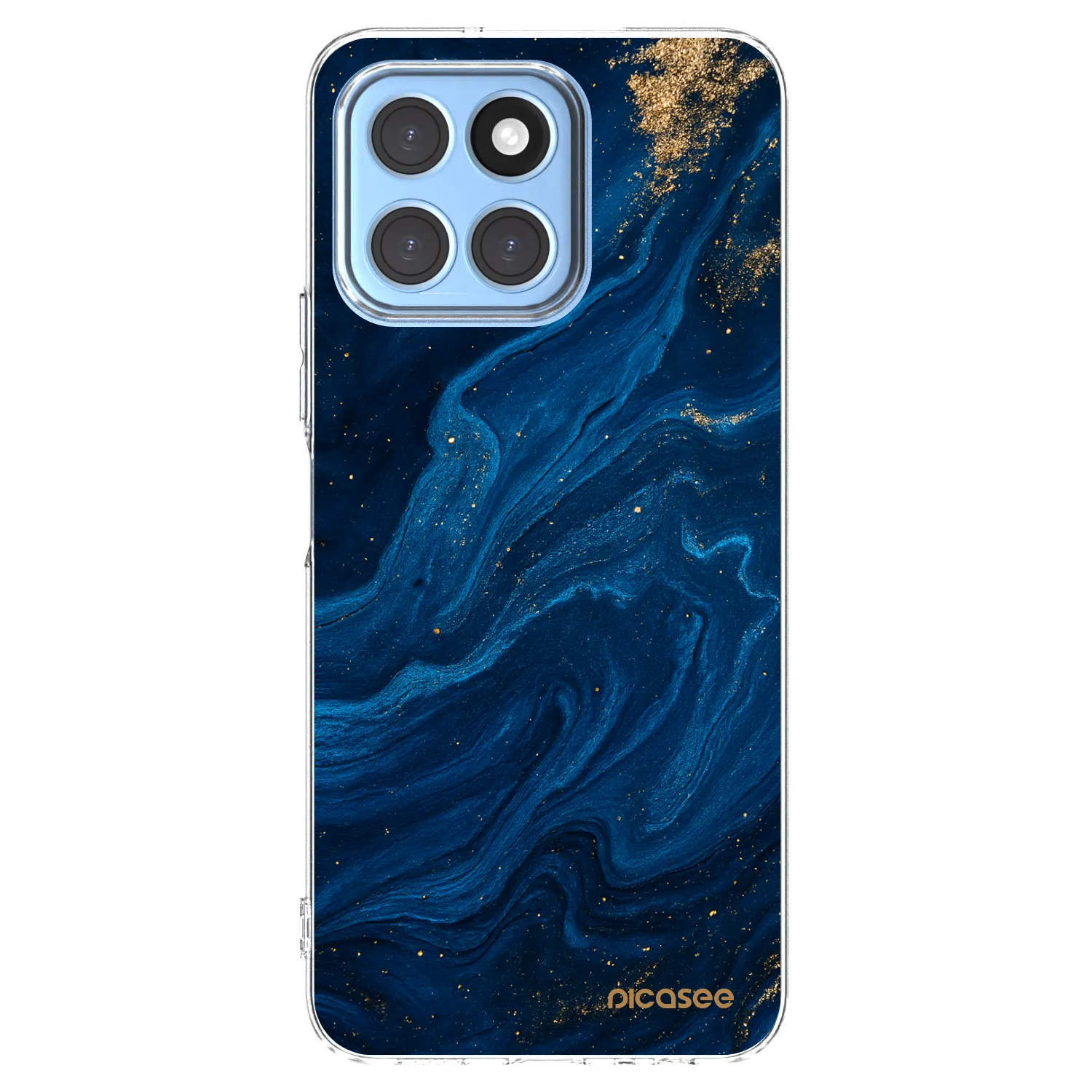 Picasee silikonska prozirna maskica za Honor X6 - Blue