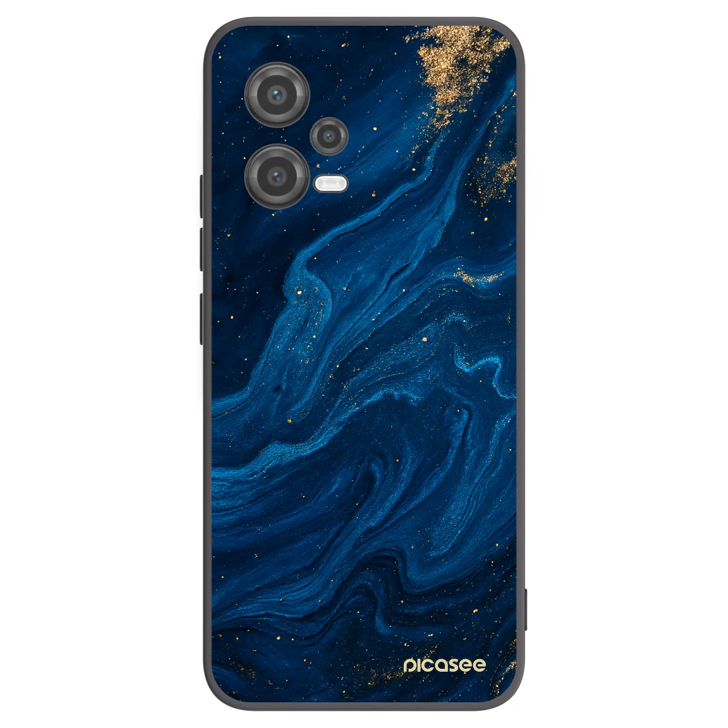 Picasee crna silikonska maskica za Xiaomi Poco X5 - Blue