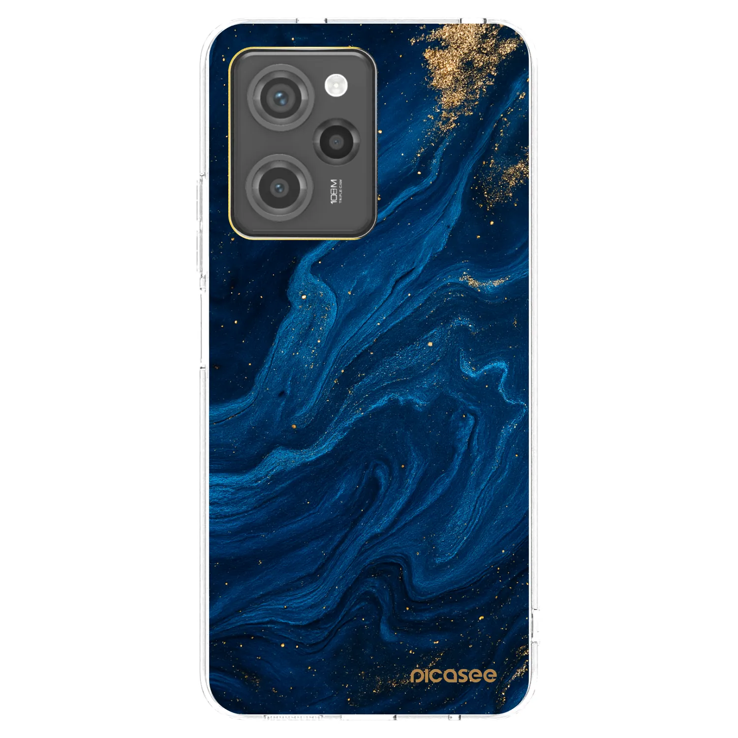 Picasee crna silikonska maskica za Xiaomi Poco X5 Pro - Blue
