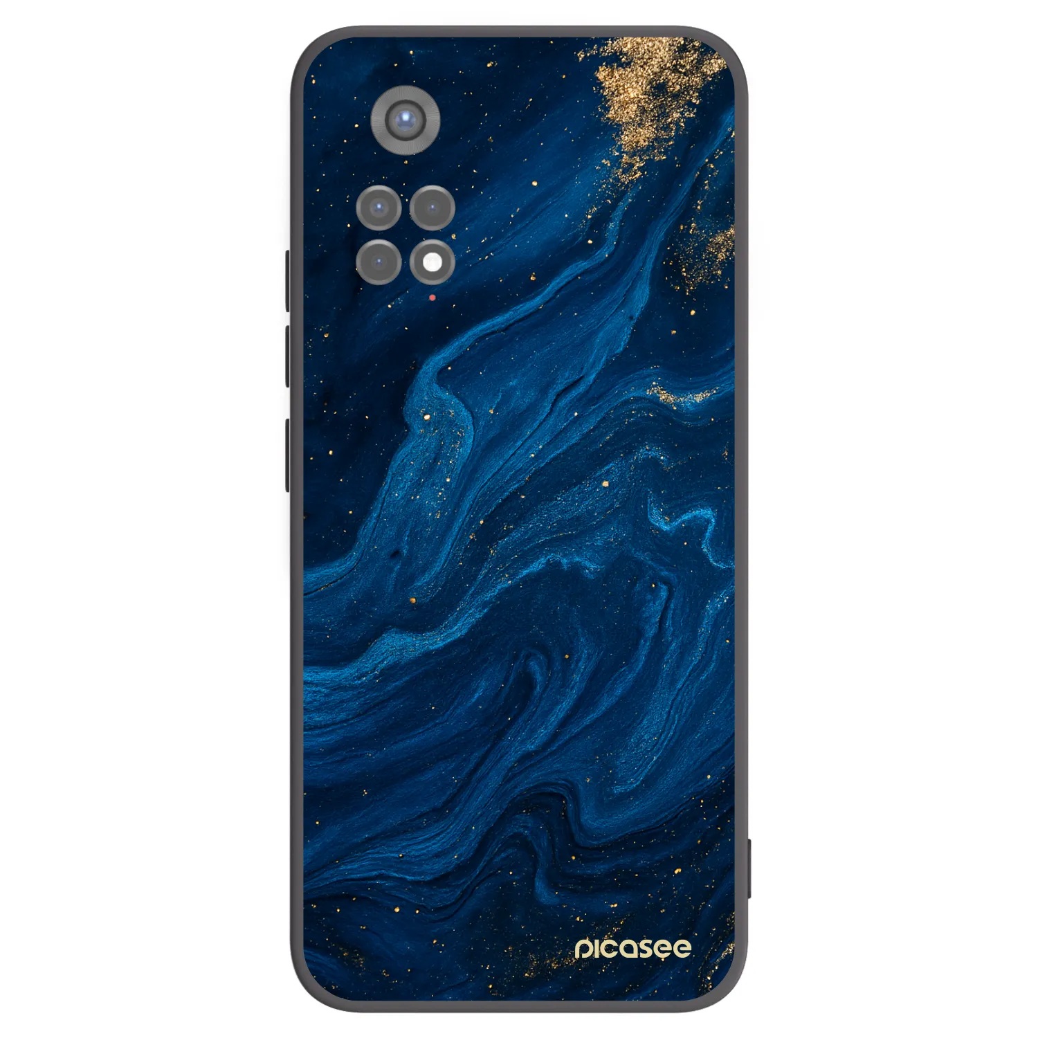 Picasee crna silikonska maskica za Xiaomi Redmi Note 11S 5G - Blue